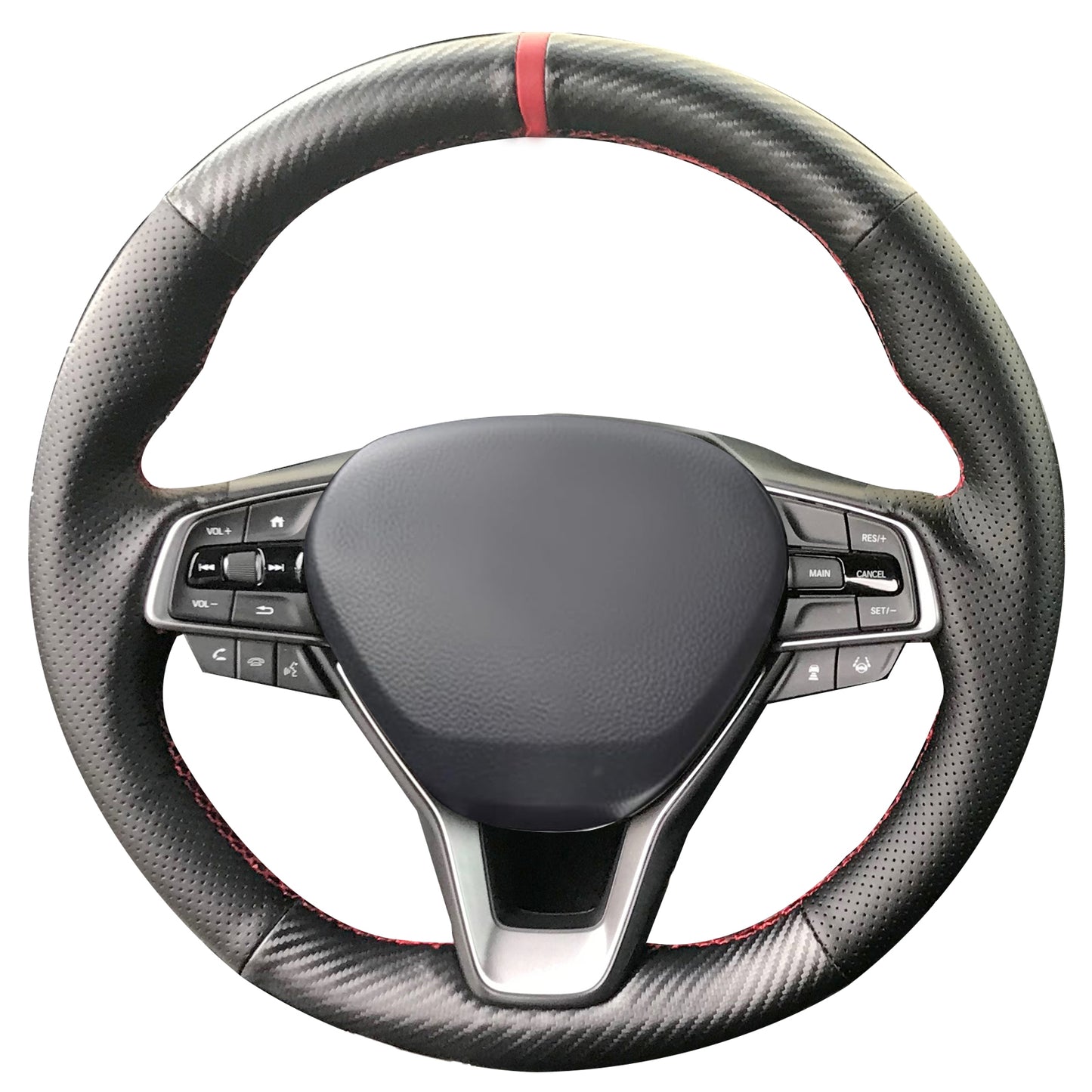 Loncky® Custom Hand Stitched OEM Leather Steering Wheel Cover for Honda Accord 10 2018 2019 2020 2021 2022 / Honda Insight 2019 2020 2021 2022 Interior Accessories