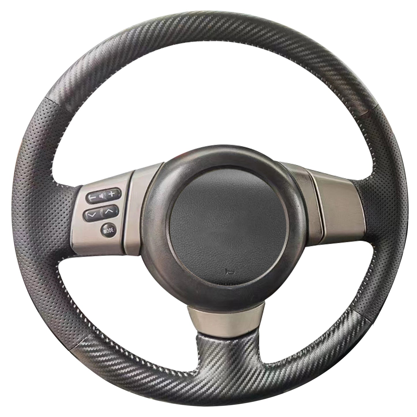 Loncky® Custom Hand Stitched OEM Leather Steering Wheel Cover for Toyota FJ Cruiser 2007 2008 2009 2010 2011 2012 2013 2014 OEM Interior Parts Accessories