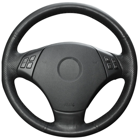 Loncky® Custom Hand Stitched Car OEM Leather Steering Wheel Cover for BMW E90 2007-2011 BMW 335 I 4D Sedan BMW 335 XI 4D Sedan BMW 328 4D Sedan BMW 328 XI 4D Sedan / 2009-2011 BMW 335 d 4D Sedan / 2006 BMW 330 BMW 325 Accessories