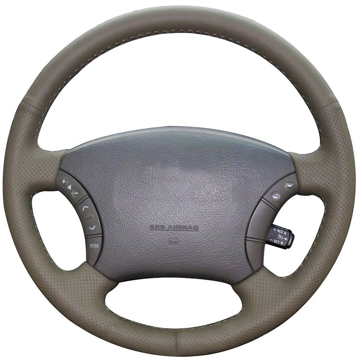 Loncky® Custom Hand Stitched OEM Leather Steering Wheel Cover for Lexus GX470 2003 2004 2005 2006 2007 2008 2009 / Lexus LX450 1996 1997 / LS400 1996-2000 / Lexus LX470 1998-2007 / Toyota Land Cruiser 1995-2007 Accessories