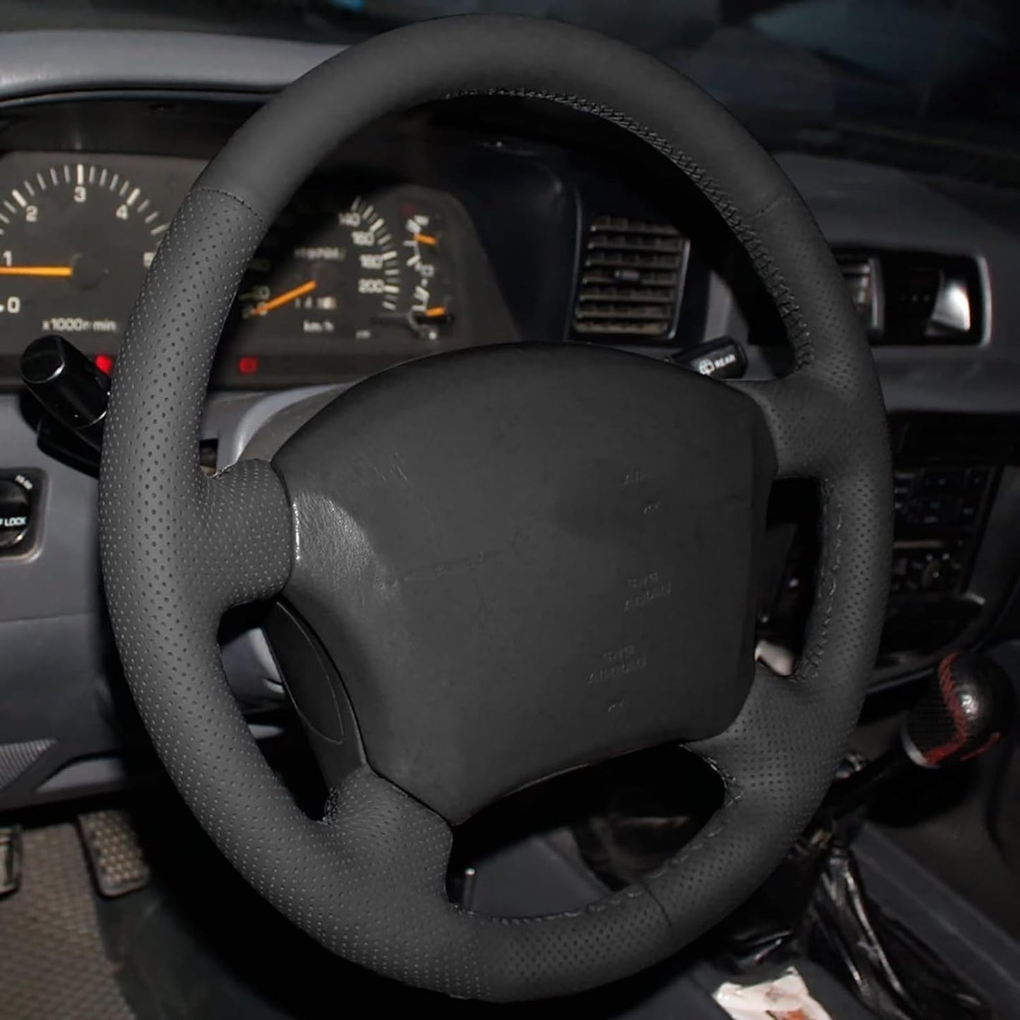 Loncky® Custom Hand Stitched OEM Leather Steering Wheel Cover for Lexus GX470 2003 2004 2005 2006 2007 2008 2009 / Lexus LX450 1996 1997 / LS400 1996-2000 / Lexus LX470 1998-2007 / Toyota Land Cruiser 1995-2007 Accessories