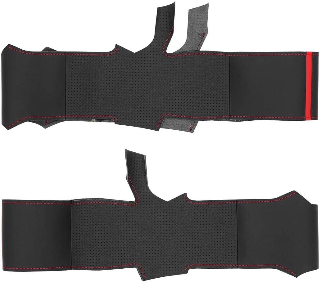 Loncky® Custom Hand Stitched OEM Leather Steering Wheel Cover for Toyota Avalon RAV4 2019 2020 2021 2022 2023 2024/ Camry 2018-2024 / Toyota Corolla 2020-2025/Venza 2021-2024 OEM Interior Accessories