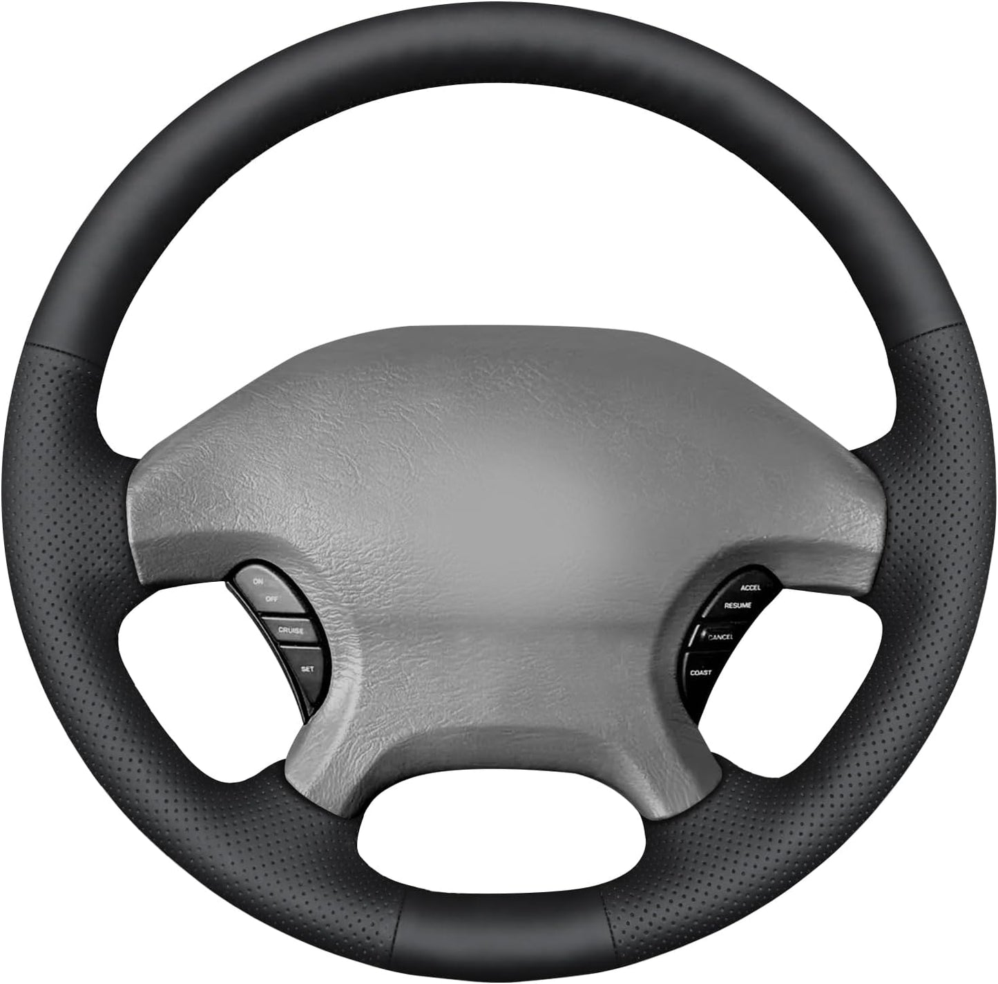 Loncky® Custom Hand Stitched Car OEM Leather Steering Wheel Cover for Dodge Ram 1500 2002 2003 Interior Accessories