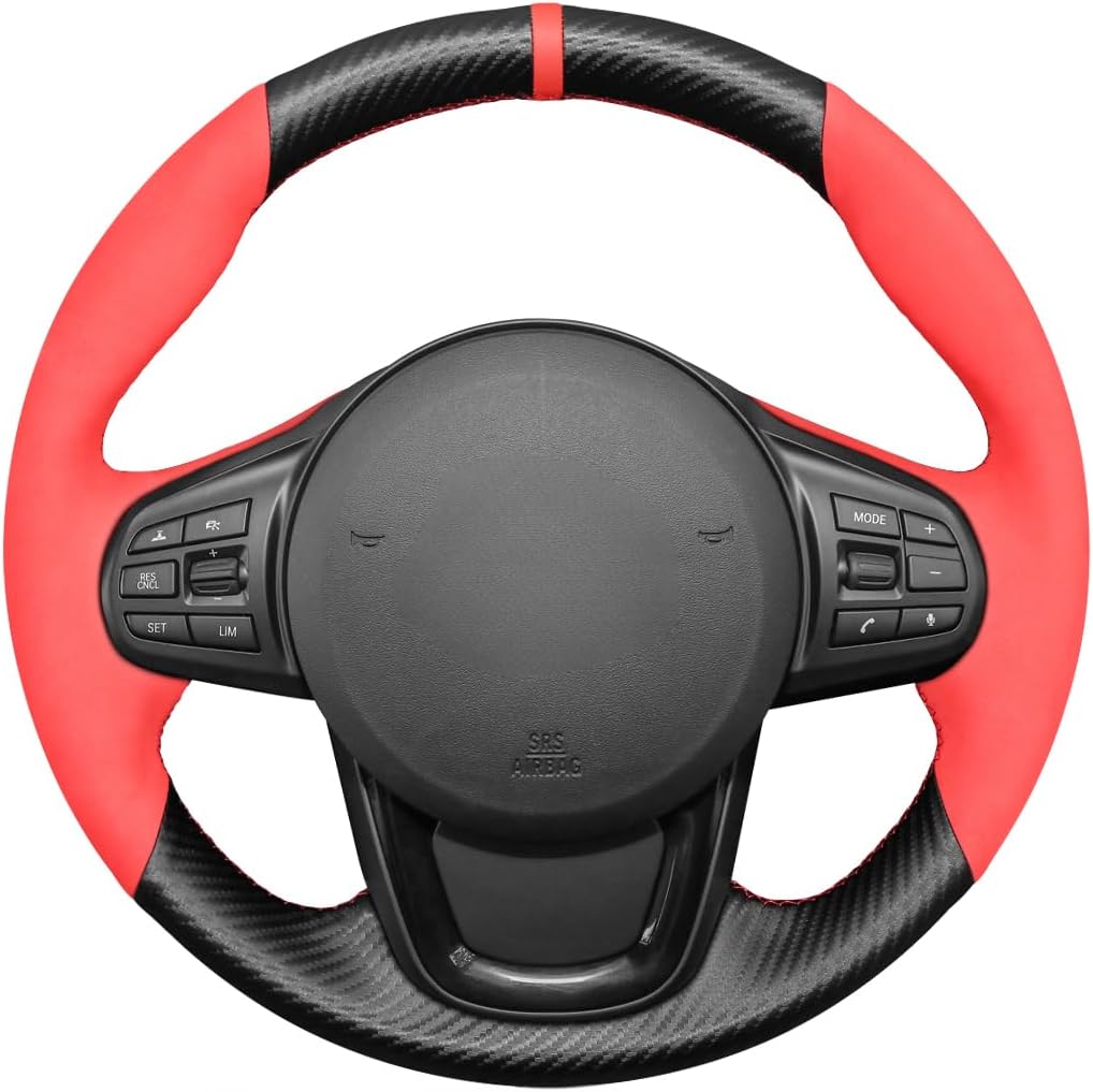 Loncky® Custom Hand Stitched Car OEM Leather Steering Wheel Cover for Toyota GR Supra 2020 2021 2022 Interior Accessories