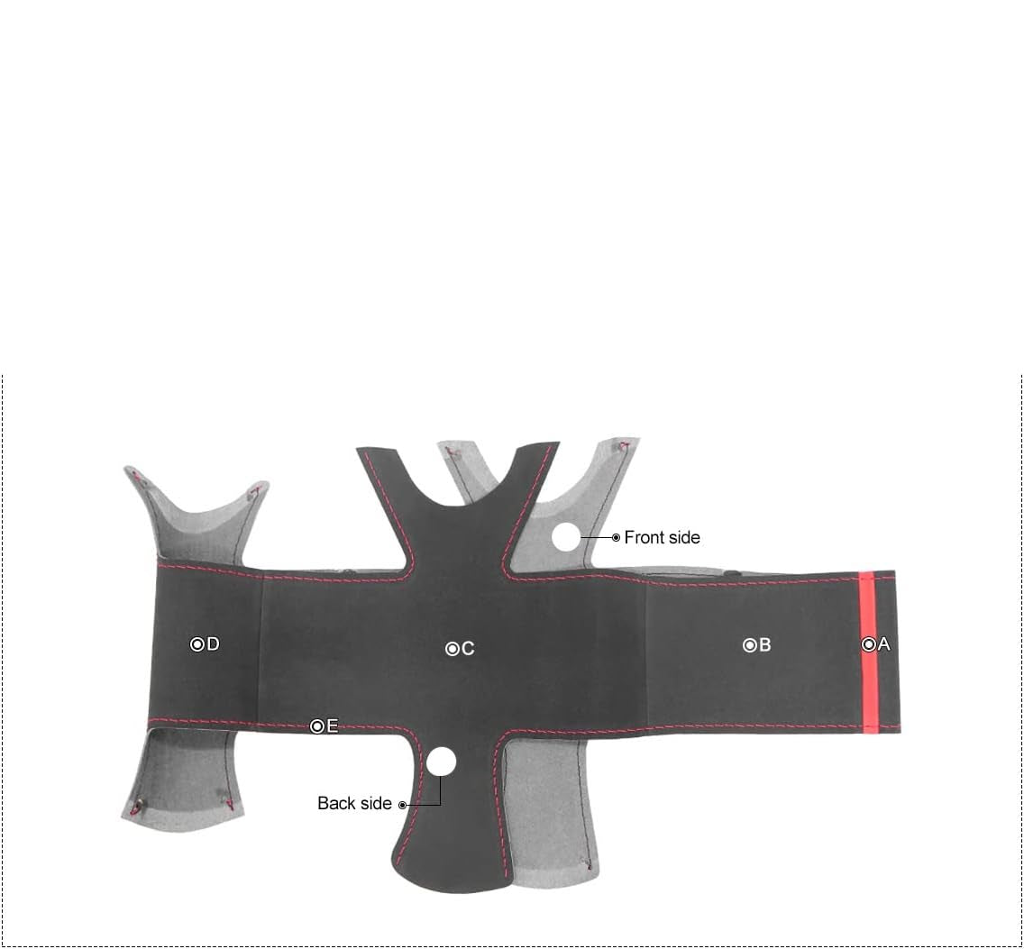 Loncky® Custom Hand Stitched Car OEM Leather Steering Wheel Cover for Alfa Romeo 147 156 2000-2010 Crosswagon 2004 2005 Interior Accessories