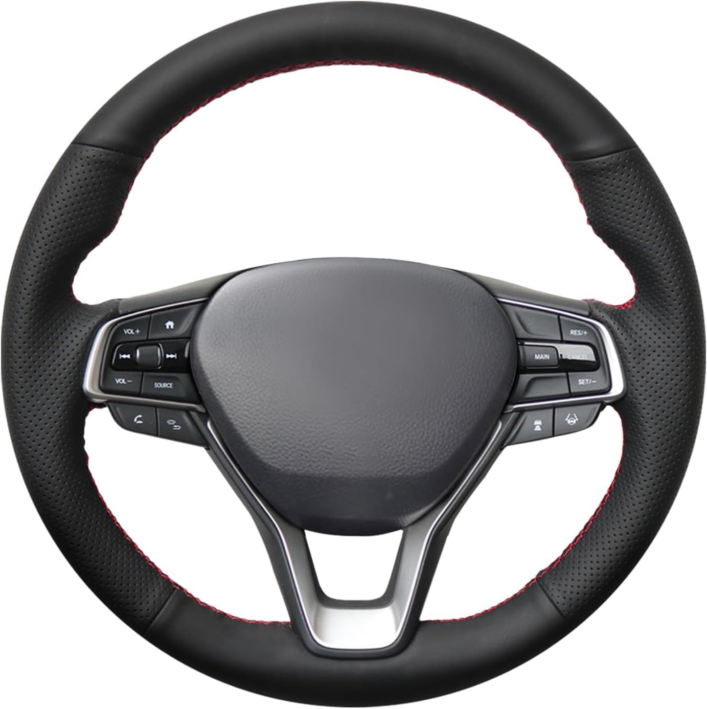 Loncky® Custom Hand Stitched OEM Leather Steering Wheel Cover for Honda Accord 10 2018 2019 2020 2021 2022 / Honda Insight 2019 2020 2021 2022 Interior Accessories