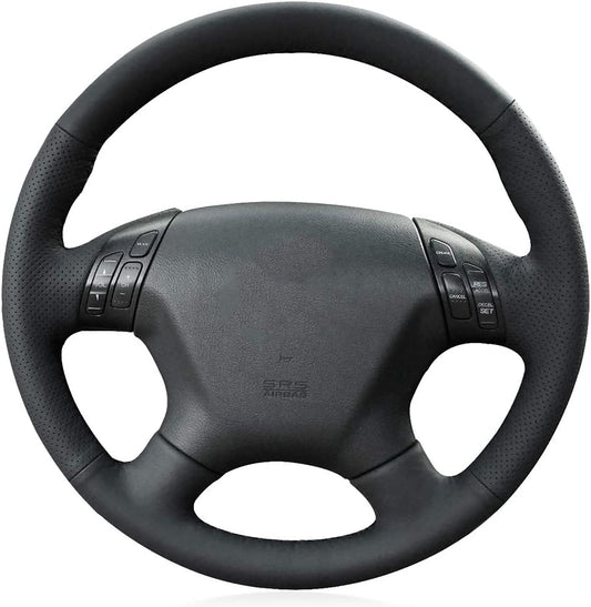Loncky® Custom Hand Stitched OEM Leather Steering Wheel Cover for Honda Accord EX-L 2006 2007 / Honda Accord EX 2006 2007 Interior Accessories