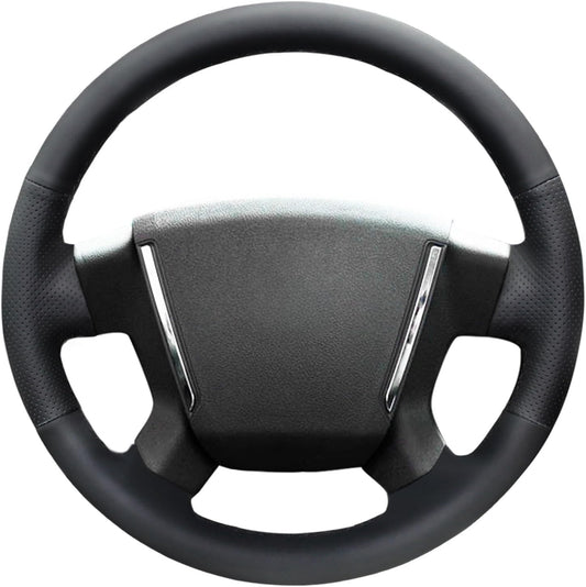 Loncky® Custom Hand Stitched Car OEM Leather Steering Wheel Cover for Dodge Caliber 2008-2011 Avenger 2007 Interior Accessories