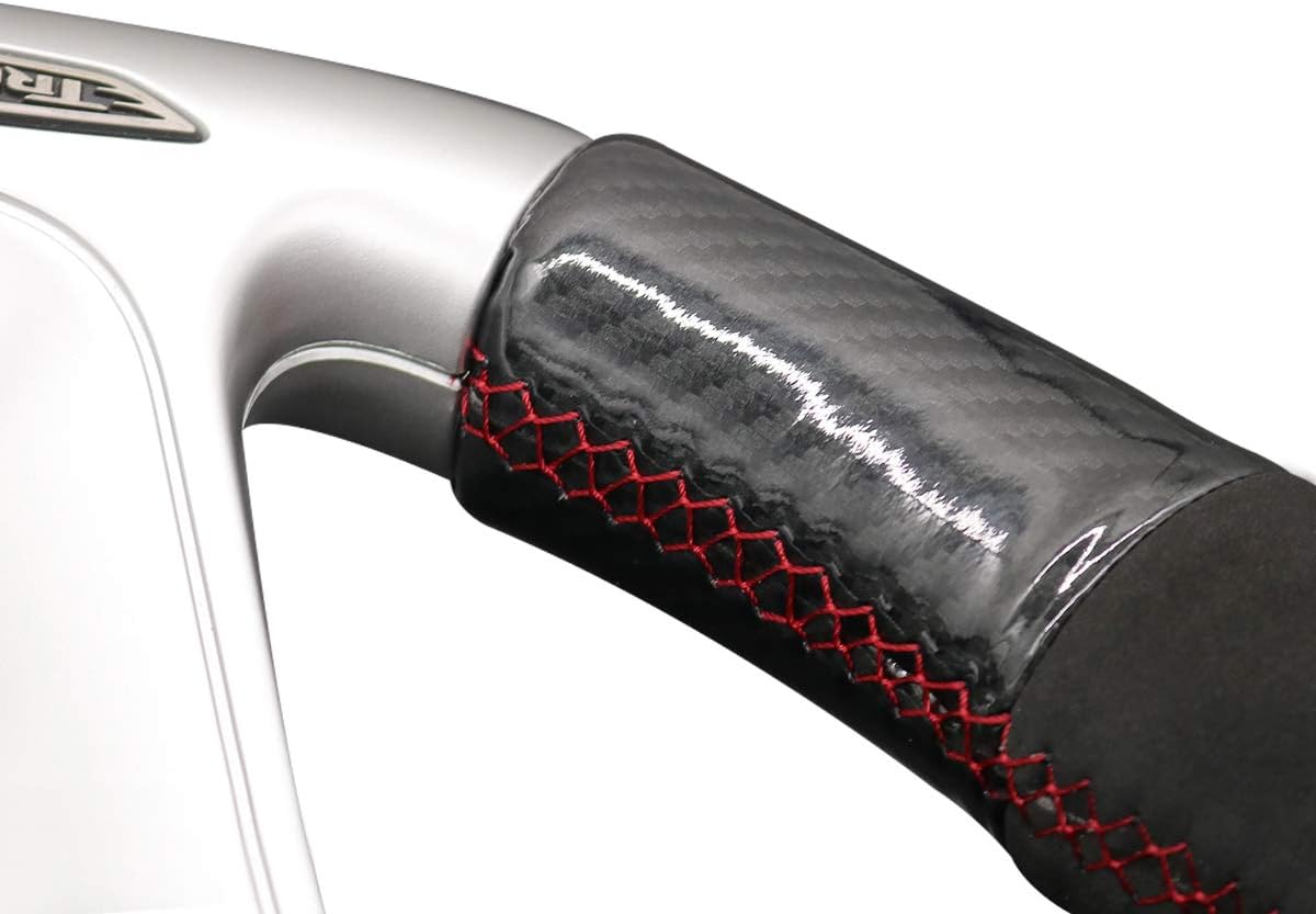 Loncky® Custom Hand Stitched Car OEM Leather Steering Wheel Cover for Dodge SRT Challenger Charger Durango 2015-2023 Interior Accessories