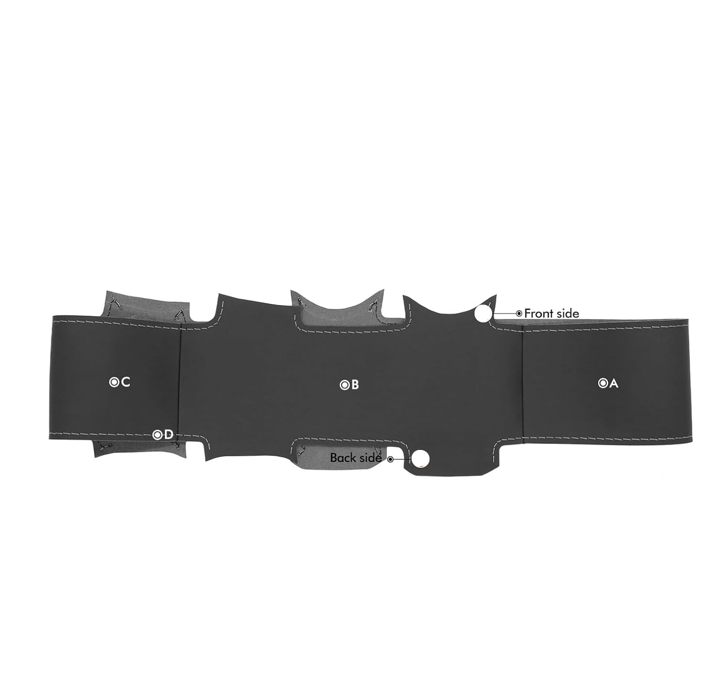 Loncky® Custom Hand Stitched Car OEM Leather Steering Wheel Cover for Ford F150 F250 F350 2004-2008 Interior Accessories