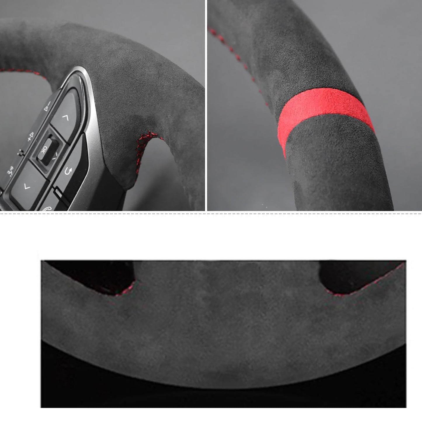 Loncky® Custom Hand Stitched OEM Leather Steering Wheel Cover for Infiniti G37/ Infiniti G35/ Infiniti EX35 /Infiniti EX25/ Infiniti EX37/ Infiniti Q60/ Infiniti QX50/Infiniti Q40/Infiniti IPL G Accessories