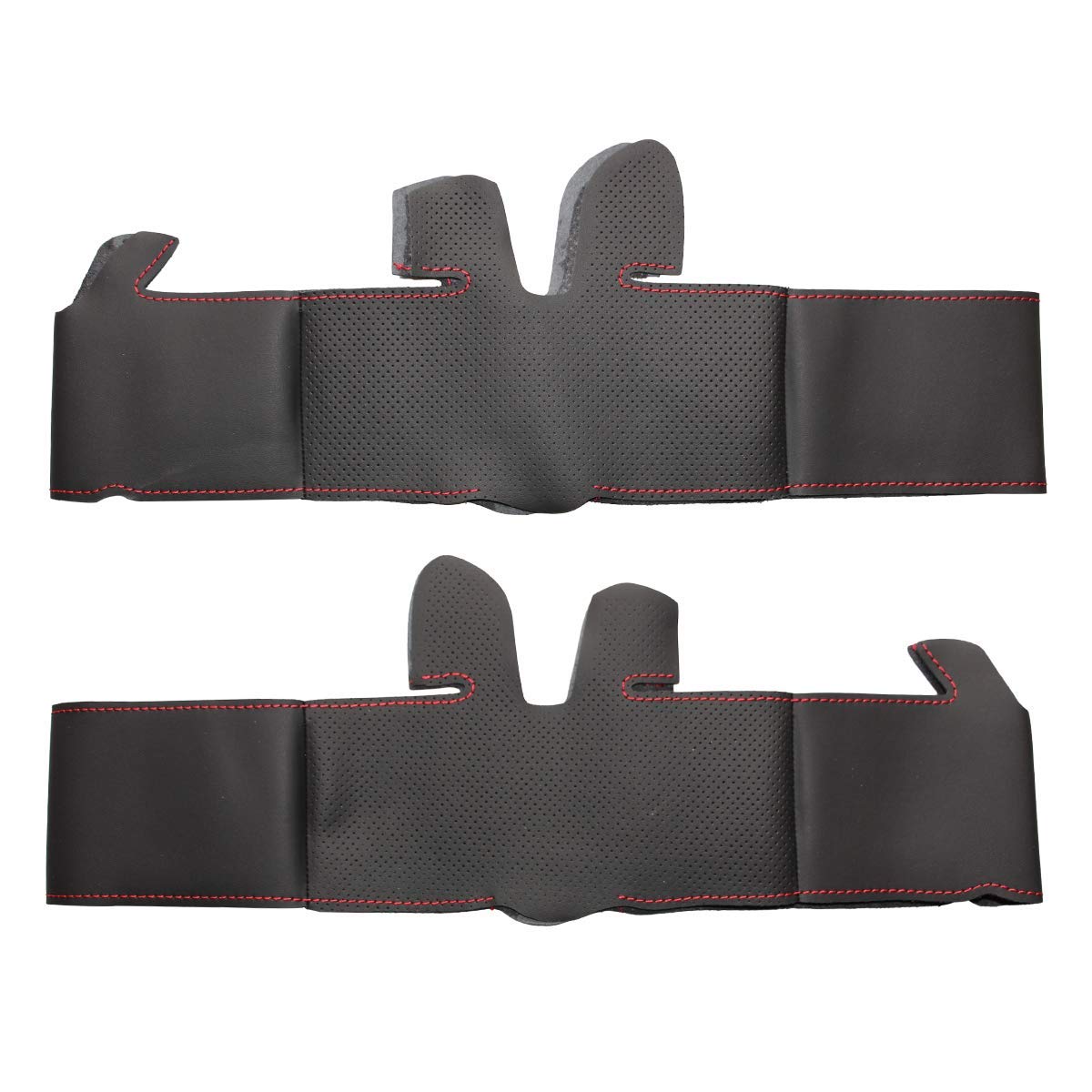 Loncky® Custom Hand Stitched Car OEM Leather Steering Wheel Cover for Honda Fit 2009 2010 2011 2012 2013 / Honda Insight 2010 2011 2012 2013 2014 Interior Accessories