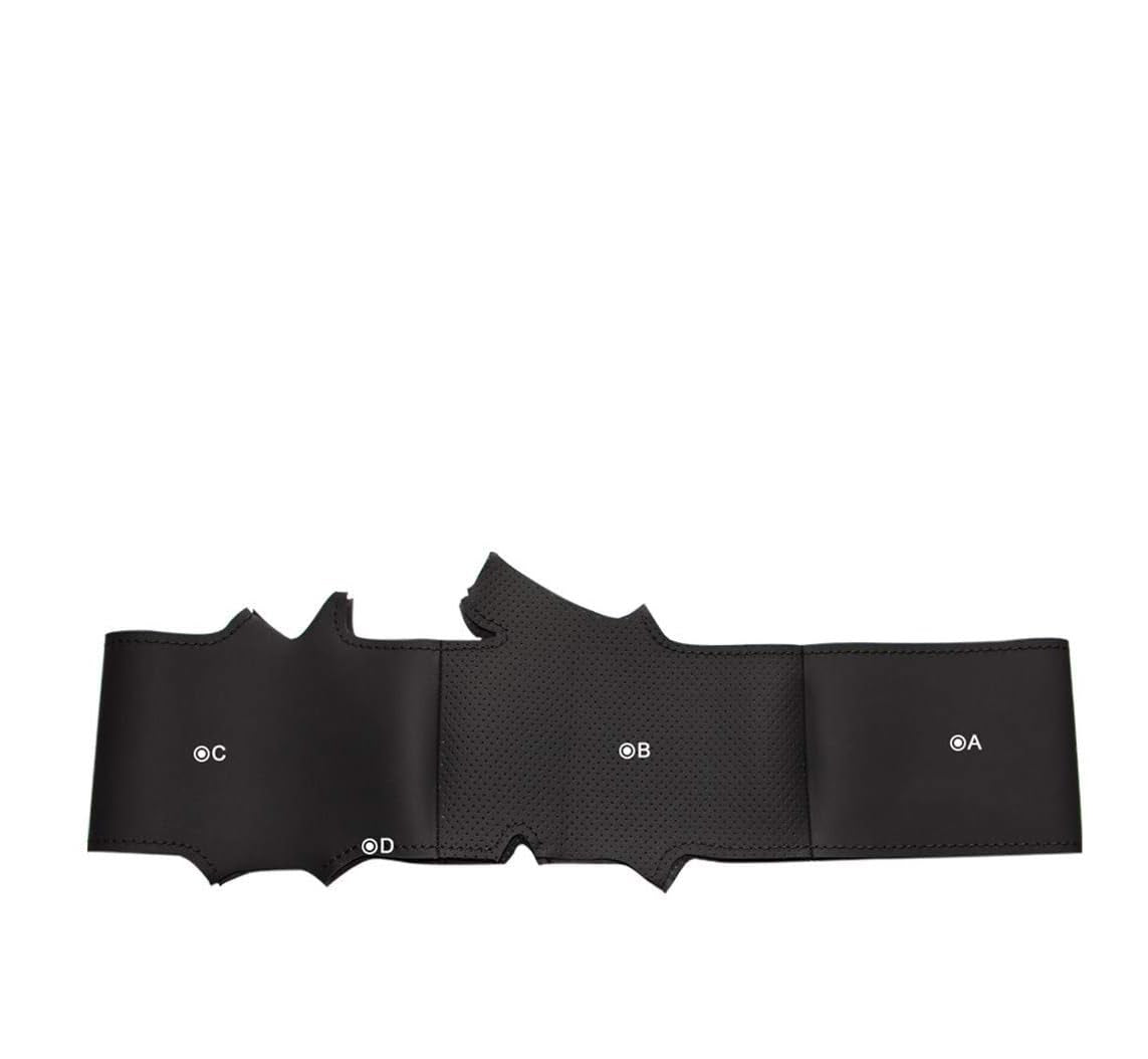 Loncky® Custom Hand Stitched Car OEM Leather Steering Wheel Cover for Dodge Caliber 2008-2011 Avenger 2007 Interior Accessories