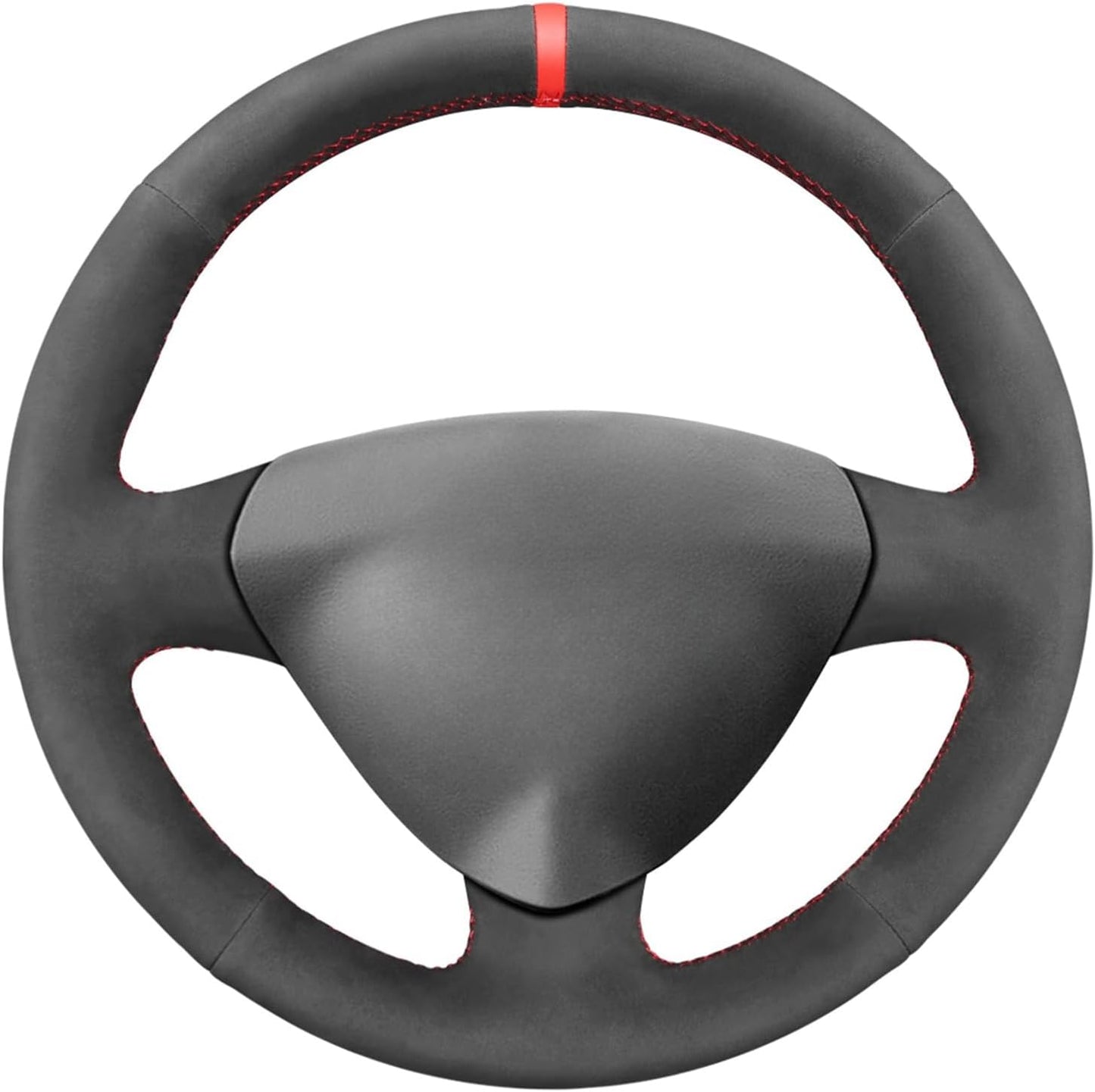 Loncky® Custom Hand Stitched Car OEM Leather Steering Wheel Cover for Alfa Romeo 147 156 2000-2010 Crosswagon 2004 2005 Interior Accessories