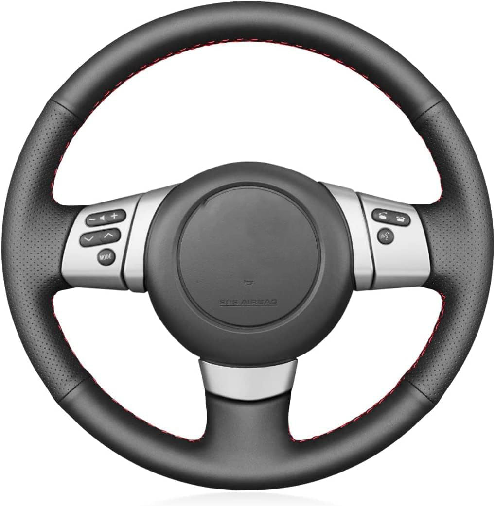 Loncky® Custom Hand Stitched OEM Leather Steering Wheel Cover for Toyota FJ Cruiser 2007 2008 2009 2010 2011 2012 2013 2014 OEM Interior Parts Accessories