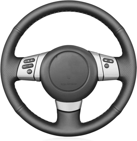 Loncky® Custom Hand Stitched OEM Leather Steering Wheel Cover for Toyota FJ Cruiser 2007 2008 2009 2010 2011 2012 2013 2014 OEM Interior Parts Accessories