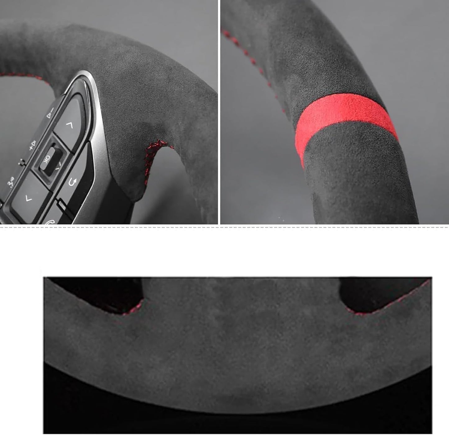 Loncky® Custom Hand Stitched OEM Leather Steering Wheel Cover for Honda Civic 2022 2023 2024 Civic Si 2022 2023 2024 Civic XI Honda Civic11 Accessories
