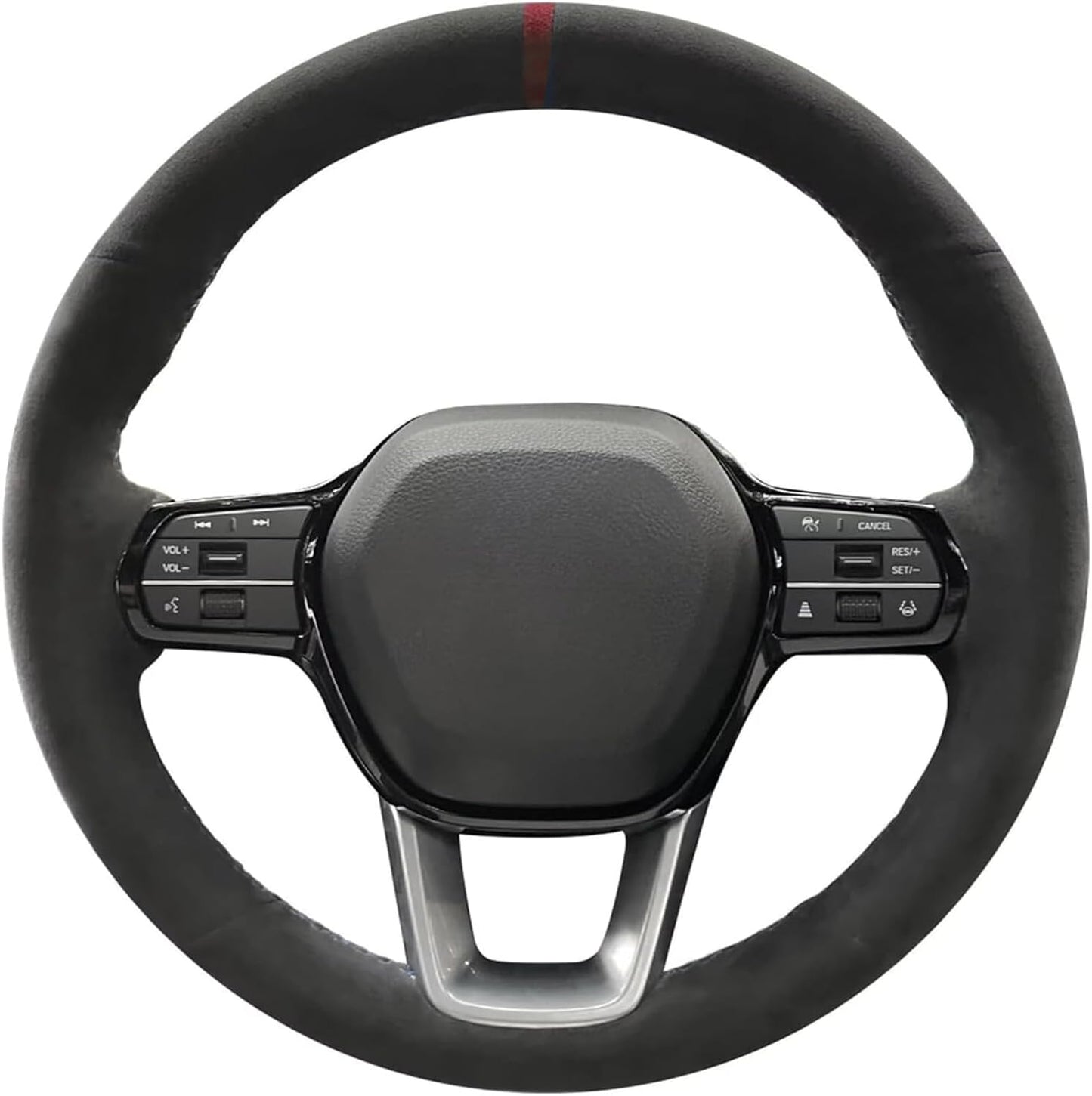 Loncky® Custom Hand Stitched OEM Leather Steering Wheel Cover for Honda Civic 2022 2023 2024 Civic Si 2022 2023 2024 Civic XI Honda Civic11 Accessories