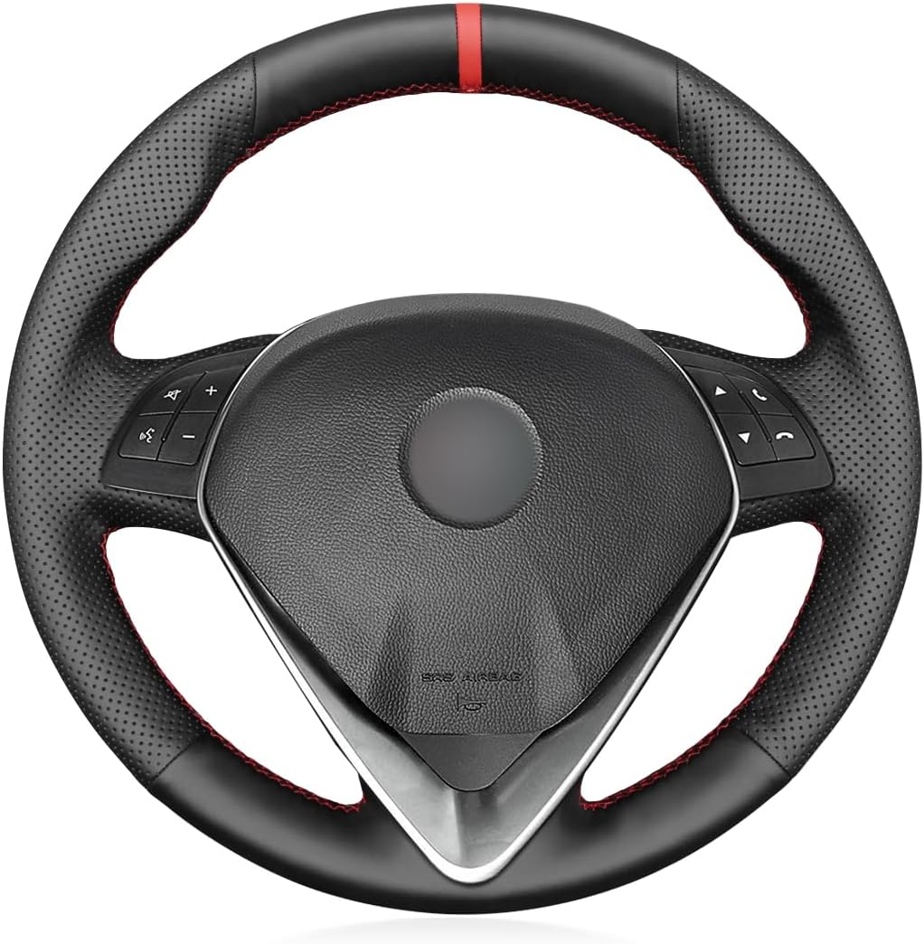 Loncky® Custom Hand Stitched Car OEM Leather Steering Wheel Cover for Alfa Romeo Giulietta 2014-2021 / MiTo 2014-2019 Interior Accessories