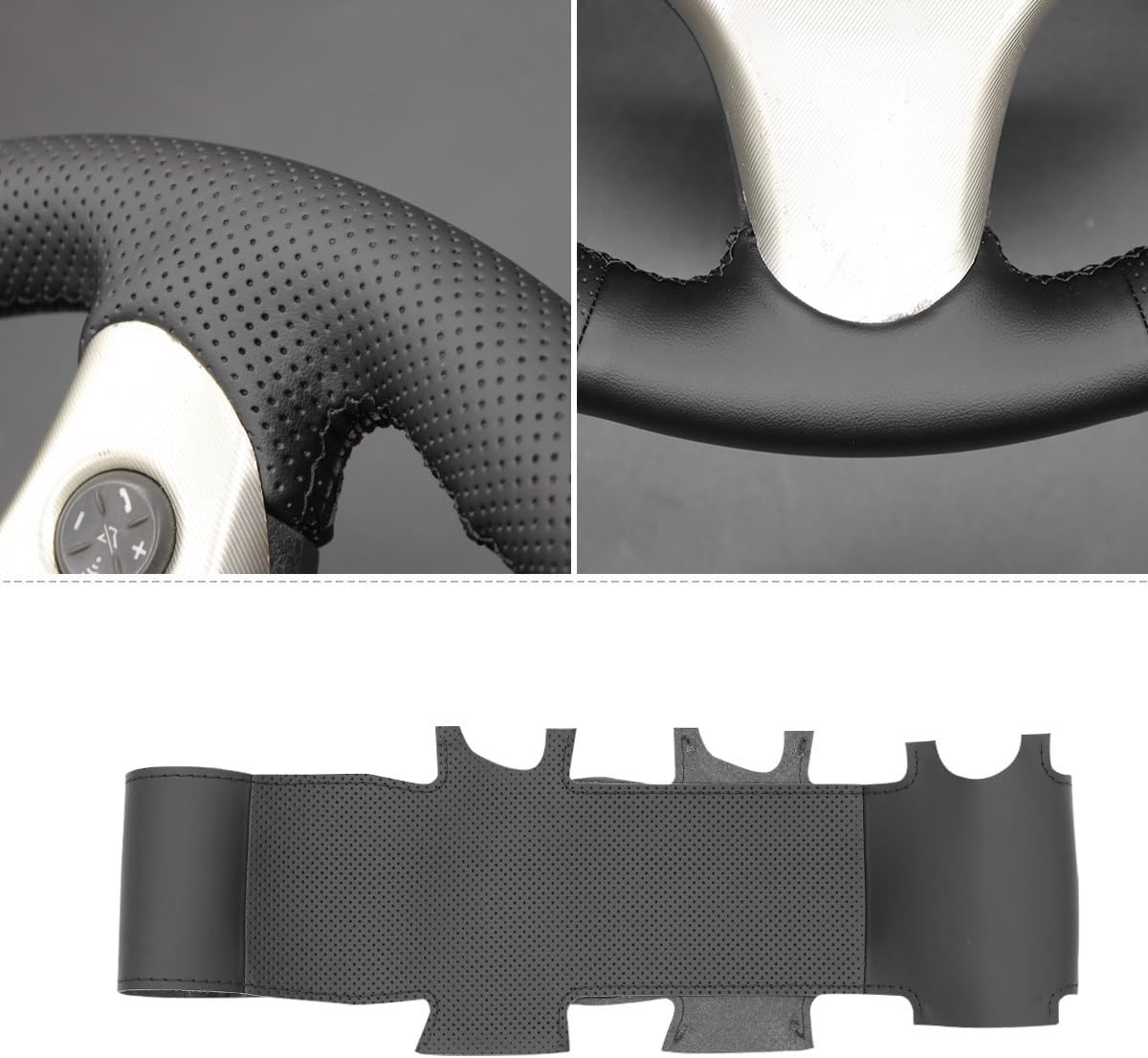 Loncky® Custom Hand Stitched Car OEM Leather Steering Wheel Cover for Alfa Romeo 159 2006-2011 Interior Accessories