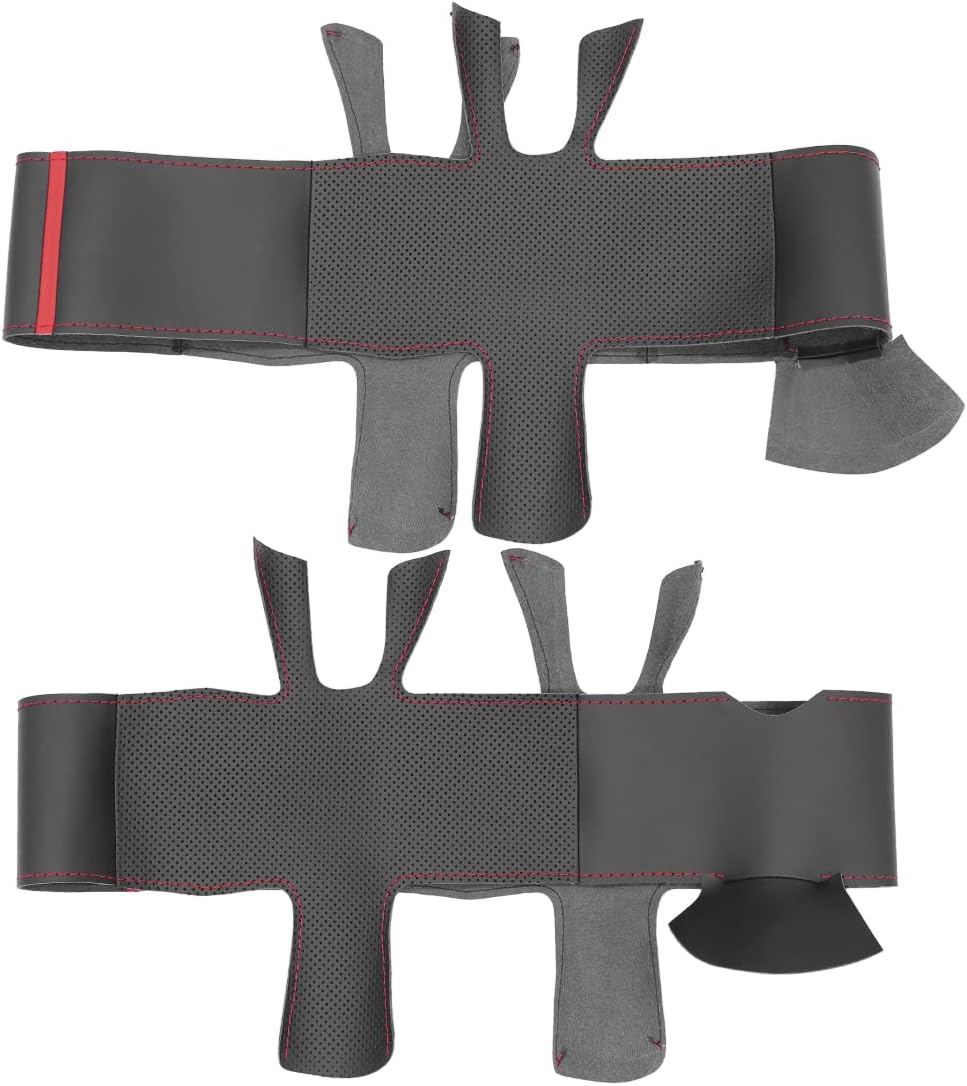 Loncky® Custom Hand Stitched Car OEM Leather Steering Wheel Cover for Alfa Romeo 147 2000-2010 / GT 2004-2010 Interior Accessories