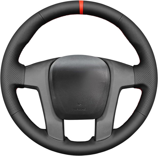 Loncky® Custom Hand Stitched Car OEM Leather Steering Wheel Cover for Ford Ranger 2011-2016 Interior Accessories