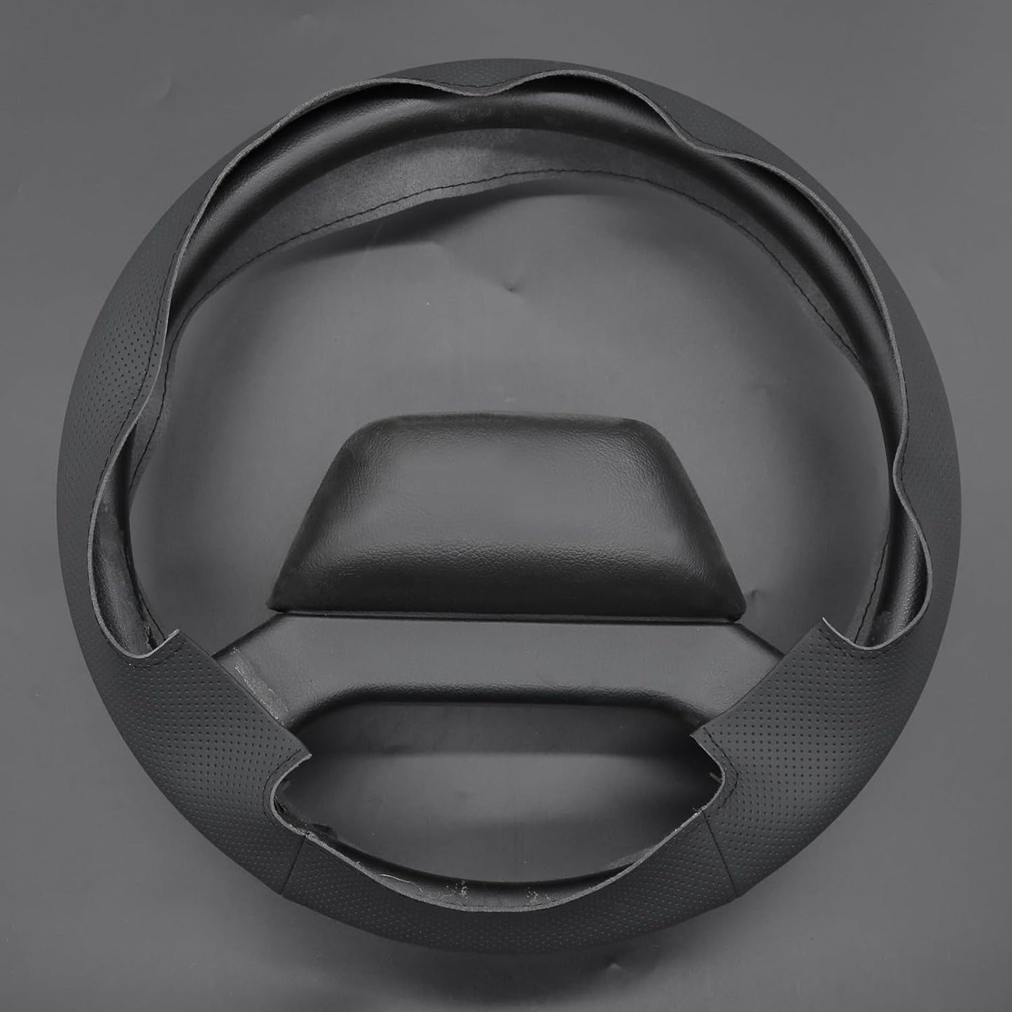 Loncky® Custom Hand Stitched Car OEM Leather Steering Wheel Cover for Land Rover Defender 2013 2014 2015 2016 2017 2018 Interior Accessories