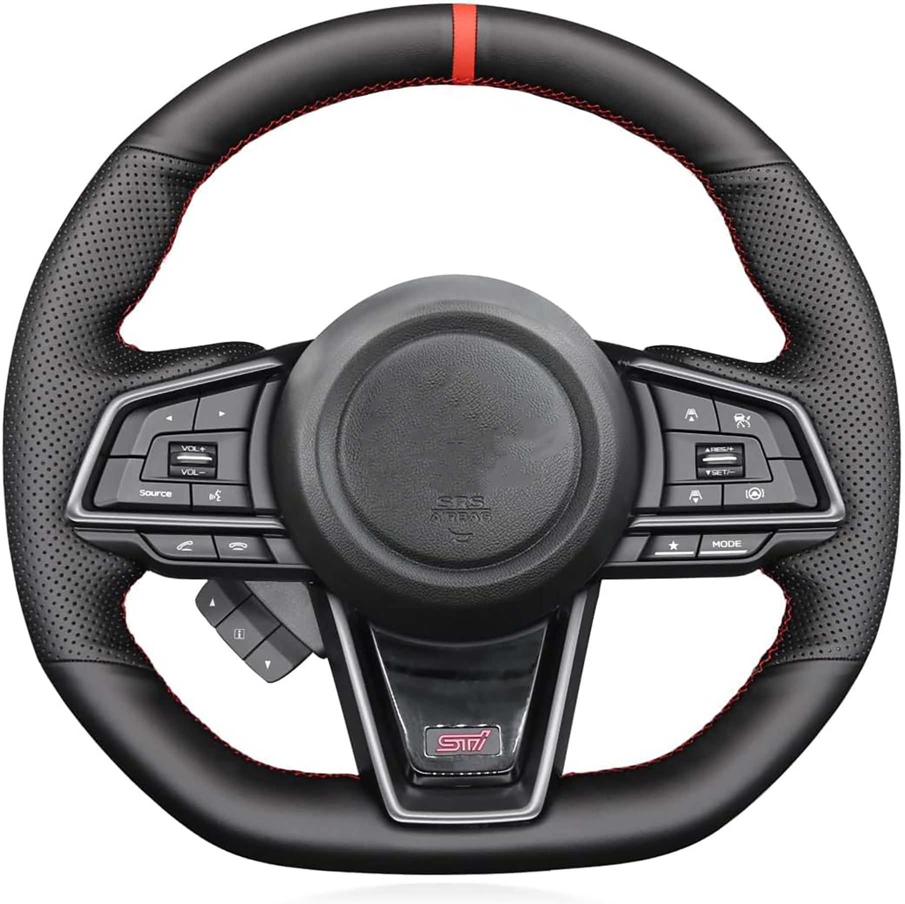 Loncky® Custom Hand Stitched OEM Leather Steering Wheel Cover for Suba