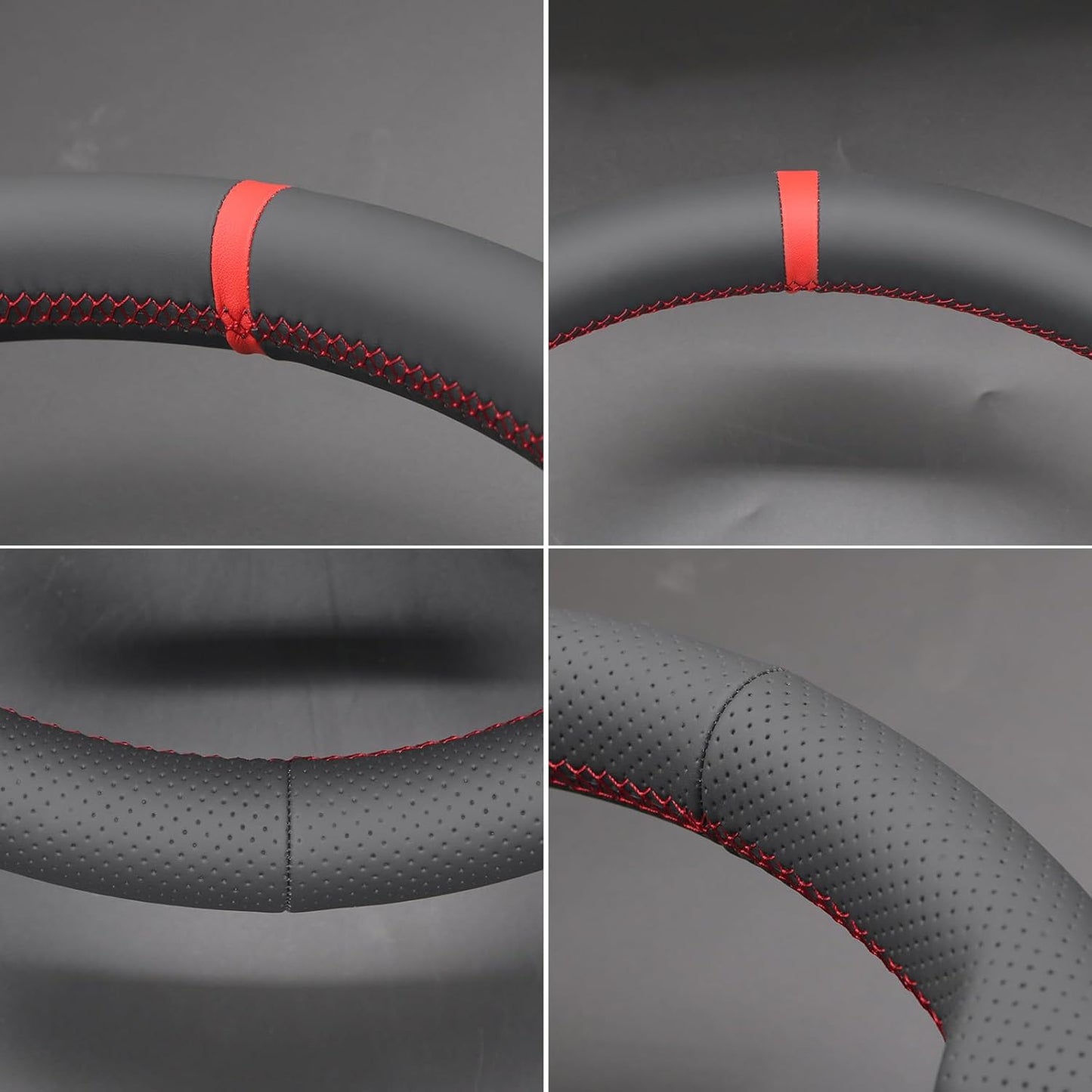 Loncky® Custom Hand Stitched Car OEM Leather Steering Wheel Cover for Land Rover Defender Discovery 2021 2022 2023 Interior Accessories