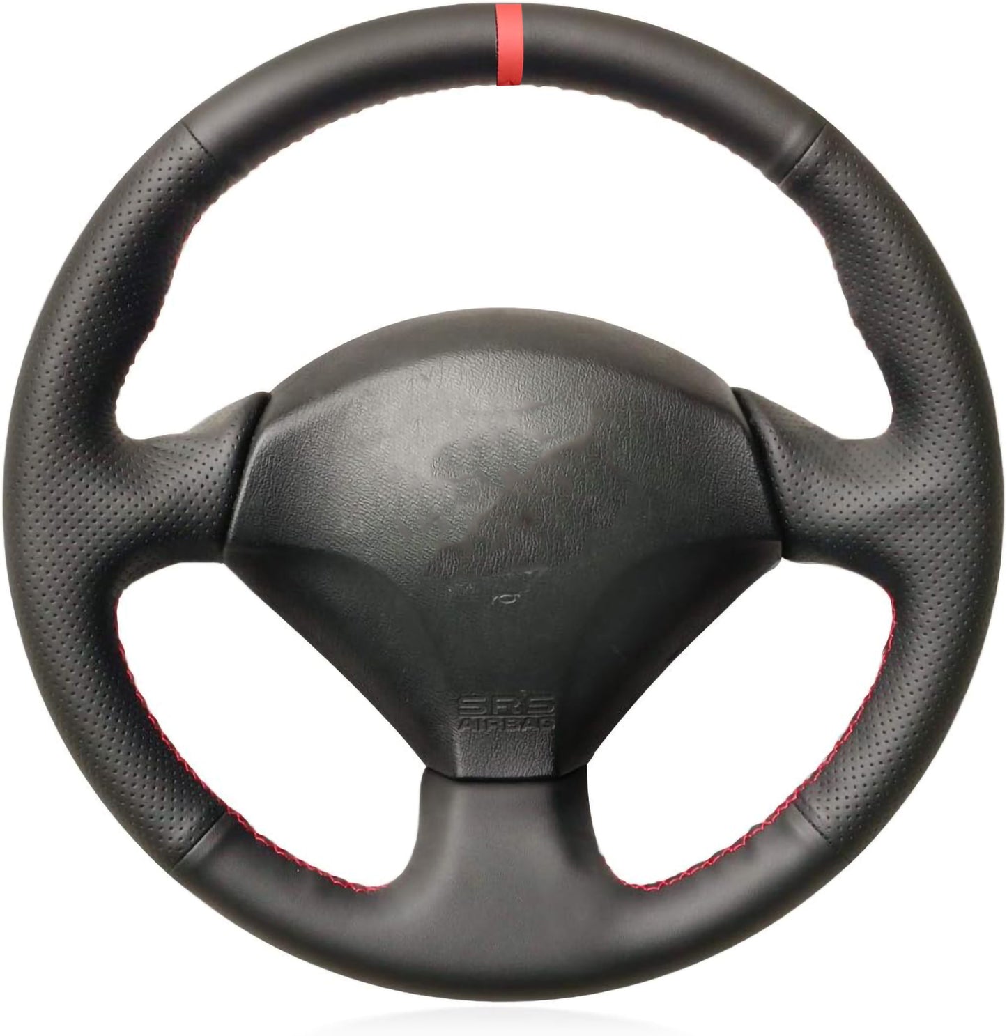Loncky® Custom Hand Stitched OEM Leather Steering Wheel Cover for Honda S2000 2000-2009 / Civic (SI) 2002-2005 / Insight 2000-2006 for Acura RSX 2002-2006 Interior Accessories