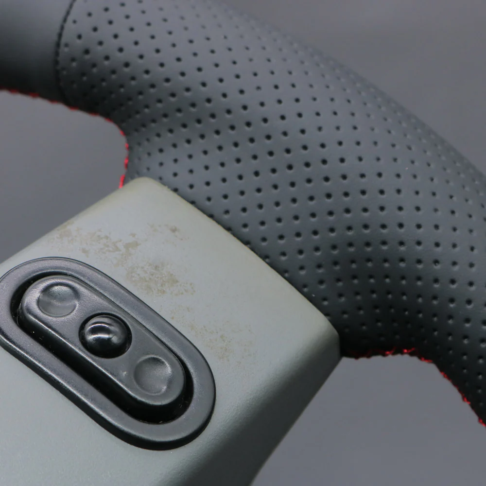 Loncky® Custom Hand Stitched Car OEM Leather Steering Wheel Cover for Dodge Grand Caravan 2008-2010 Interior Accessories