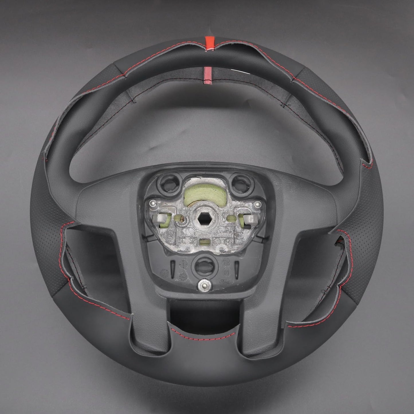 Loncky® Custom Hand Stitched Car OEM Leather Steering Wheel Cover for Ford Ranger 2011-2016 Interior Accessories