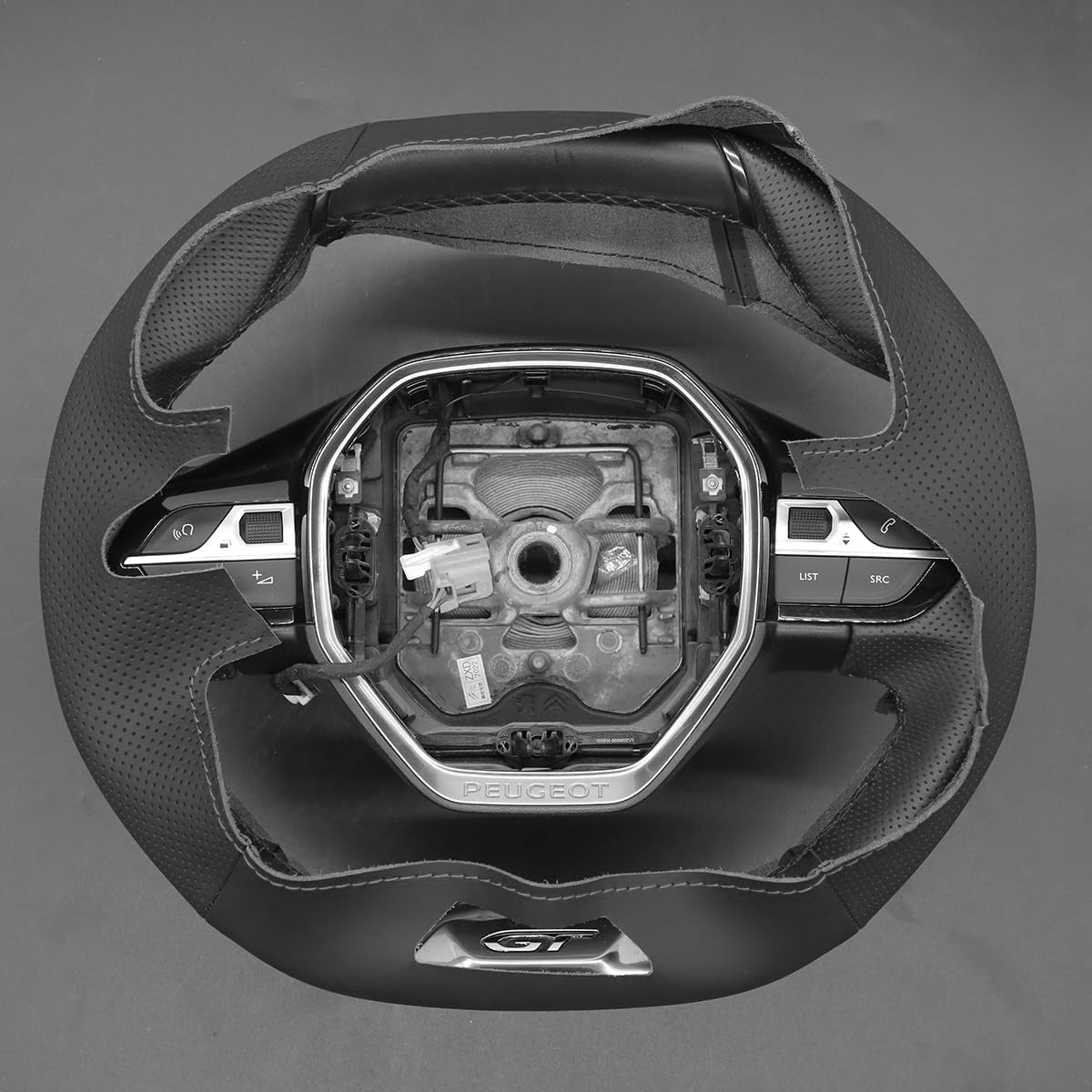 Loncky® Custom Hand Stitched Car OEM Leather Steering Wheel Cover for  Ford F150 F250 F350 & Expedition Excursion 1997 1998 1999 2000 2001 2002 2003 Interior Accessories