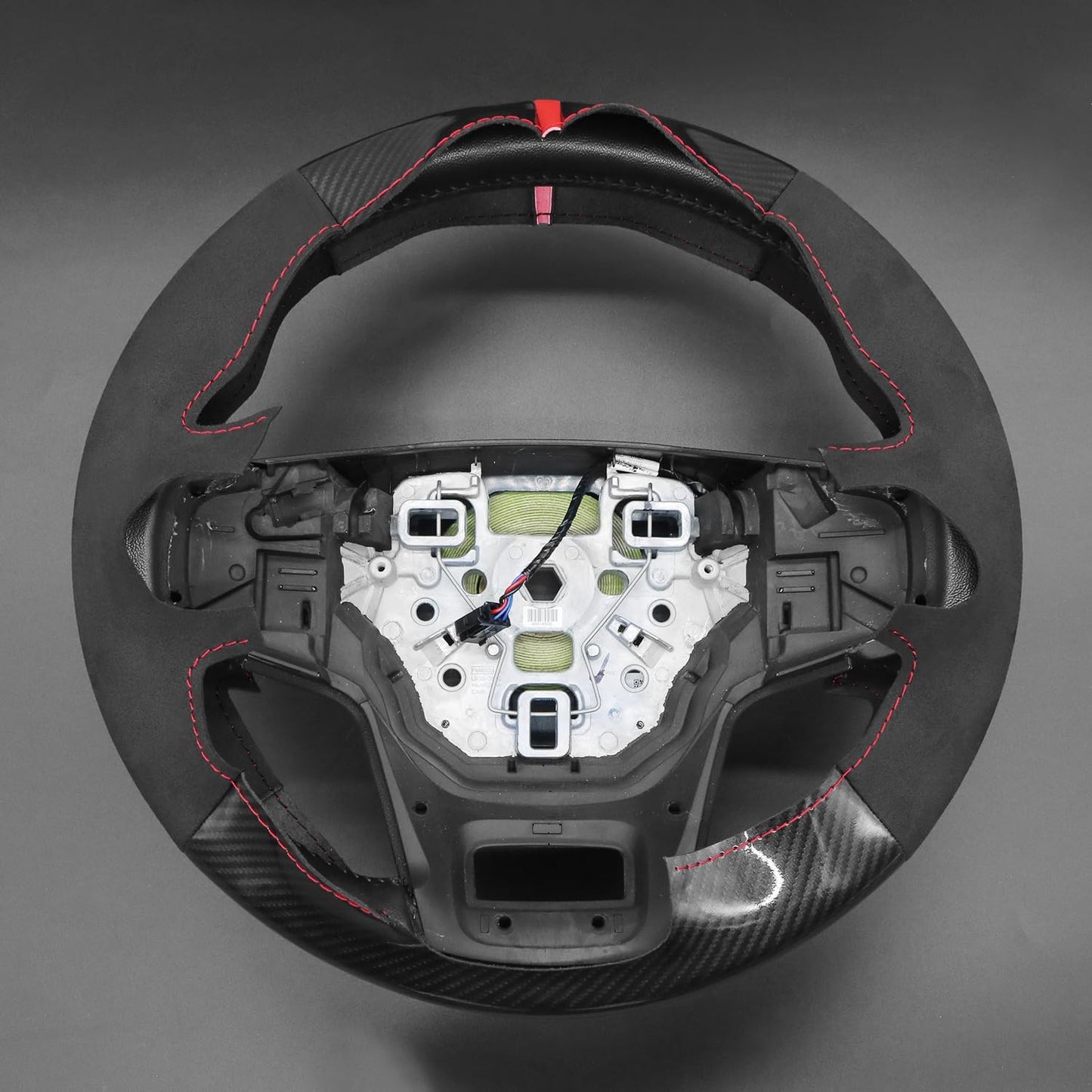 Loncky® Custom Hand Stitched Car OEM Leather Steering Wheel Cover for Ford Bronco 2021 2022 2023 2024 Interior Accessories