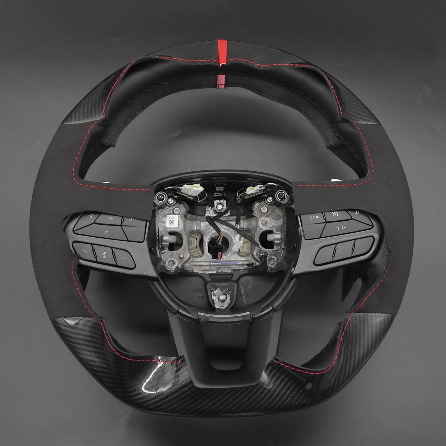 Loncky® Custom Hand Stitched Car OEM Leather Steering Wheel Cover for Dodge Durango Challenger SCAT R/T 2015-2025 Interior Accessories