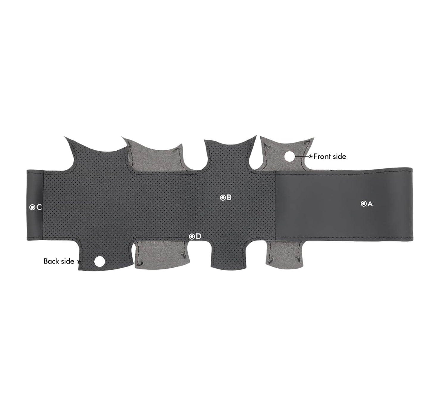 Loncky® Custom Hand Stitched Car OEM Leather Steering Wheel Cover for Dodge Ram Dakota 1500 2500 3500 1998-2003 Interior Accessories