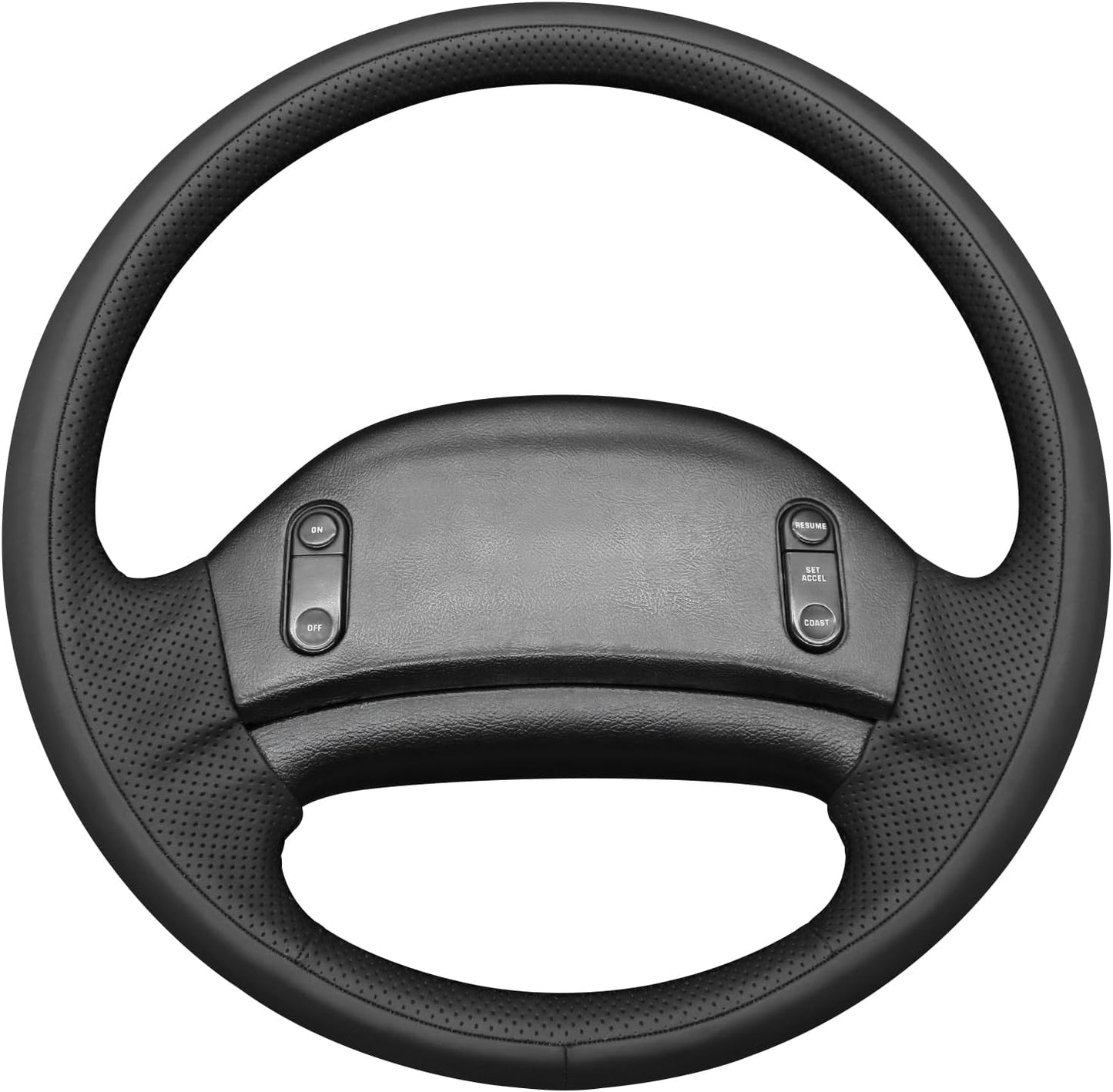 Loncky® Custom Hand Stitched Car OEM Leather Steering Wheel Cover for Ford F150 F250 F350 Super Duty Bronco E350 1992-1996 Interior Accessories