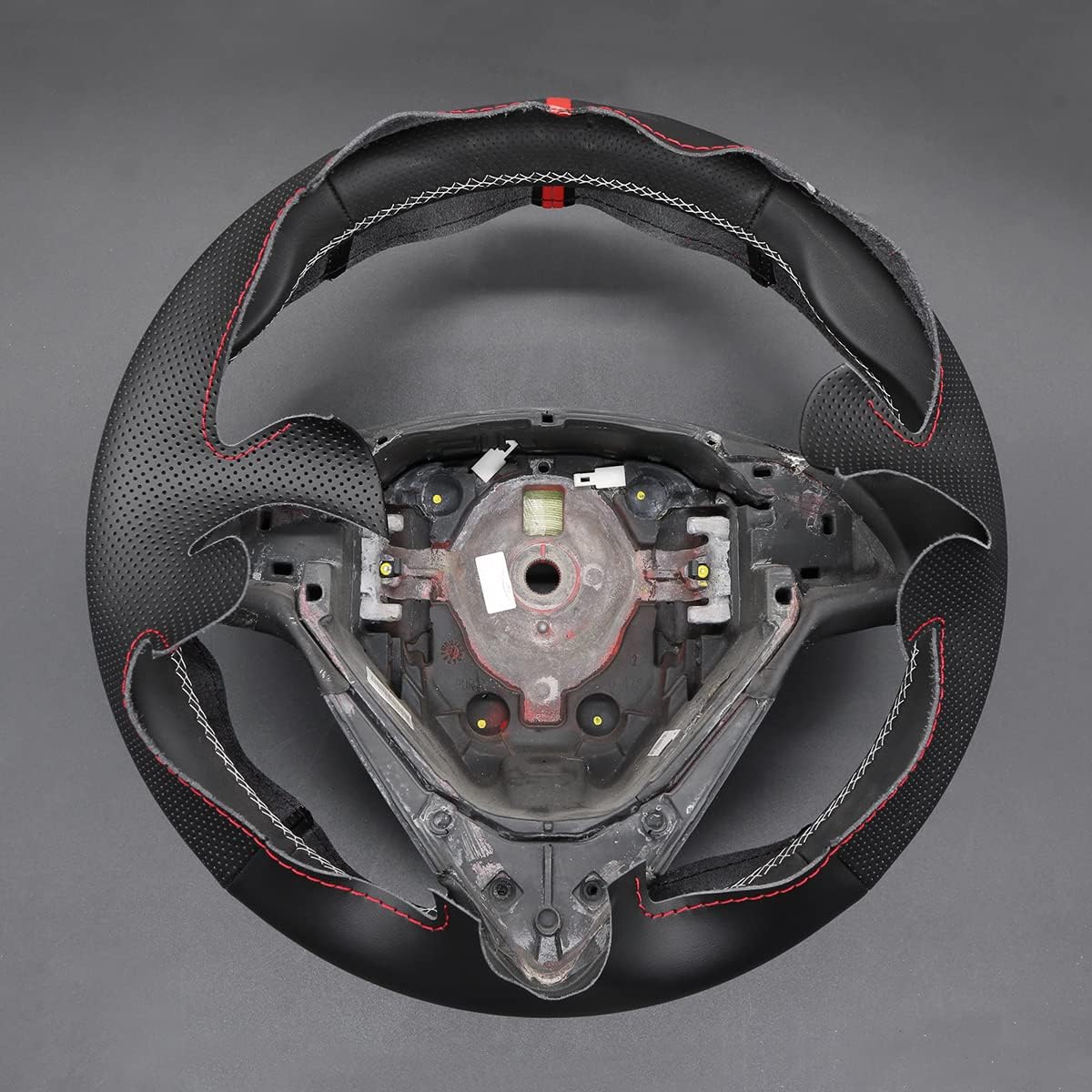 Loncky® Custom Hand Stitched Car OEM Leather Steering Wheel Cover for Alfa Romeo Giulietta 2014-2021 / MiTo 2014-2019 Interior Accessories