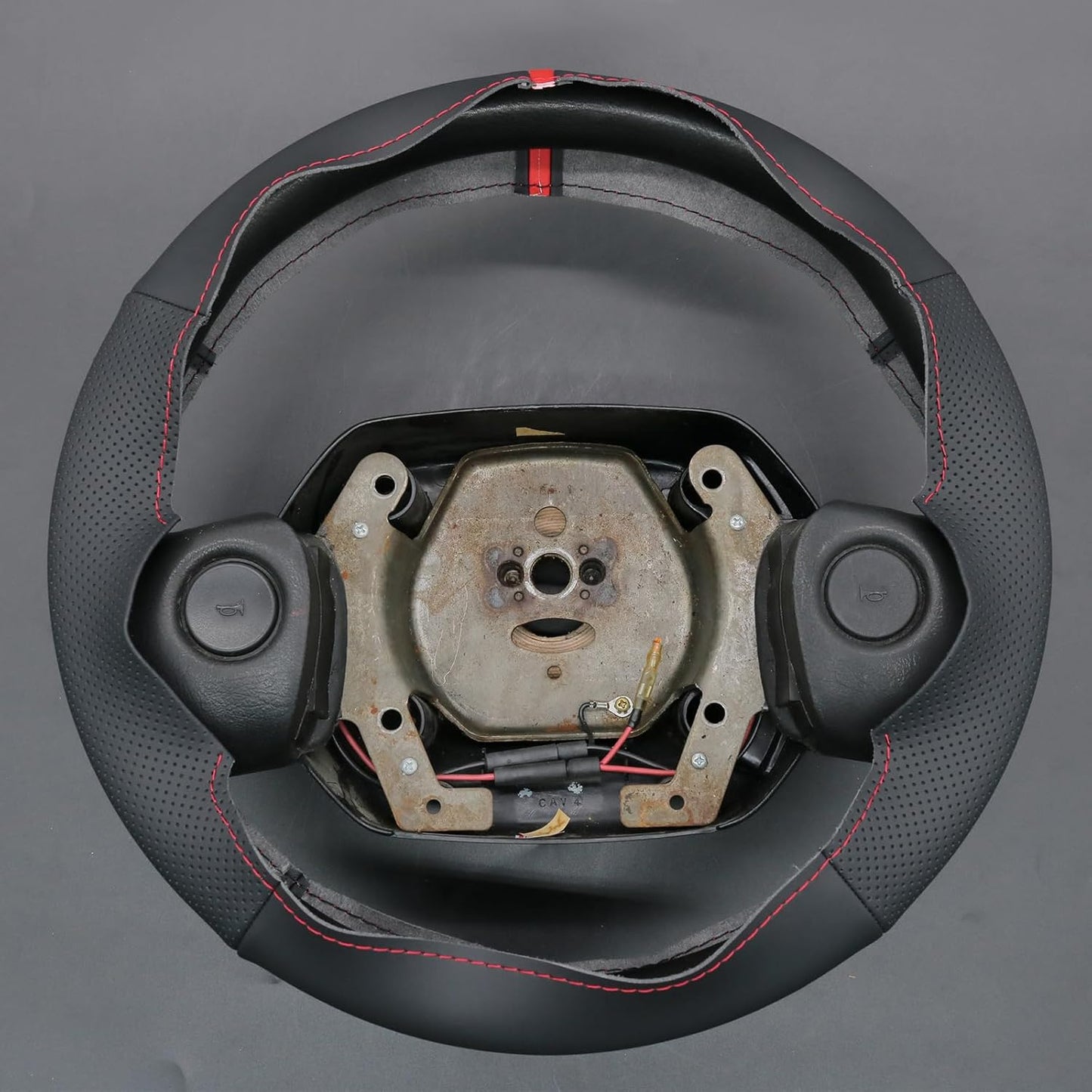 Loncky® Custom Hand Stitched Car OEM Leather Steering Wheel Cover for Dodge Ram 1994-1997 Interior Accessories