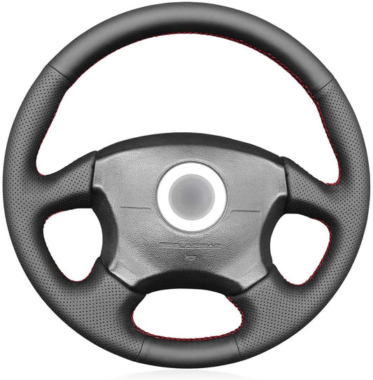 Loncky® Custom Hand Stitched OEM Leather Steering Wheel Cover for Subaru Impreza WRX STI 2004 Subaru Impreza WRX 2002 2003 2004 Interior Accessories