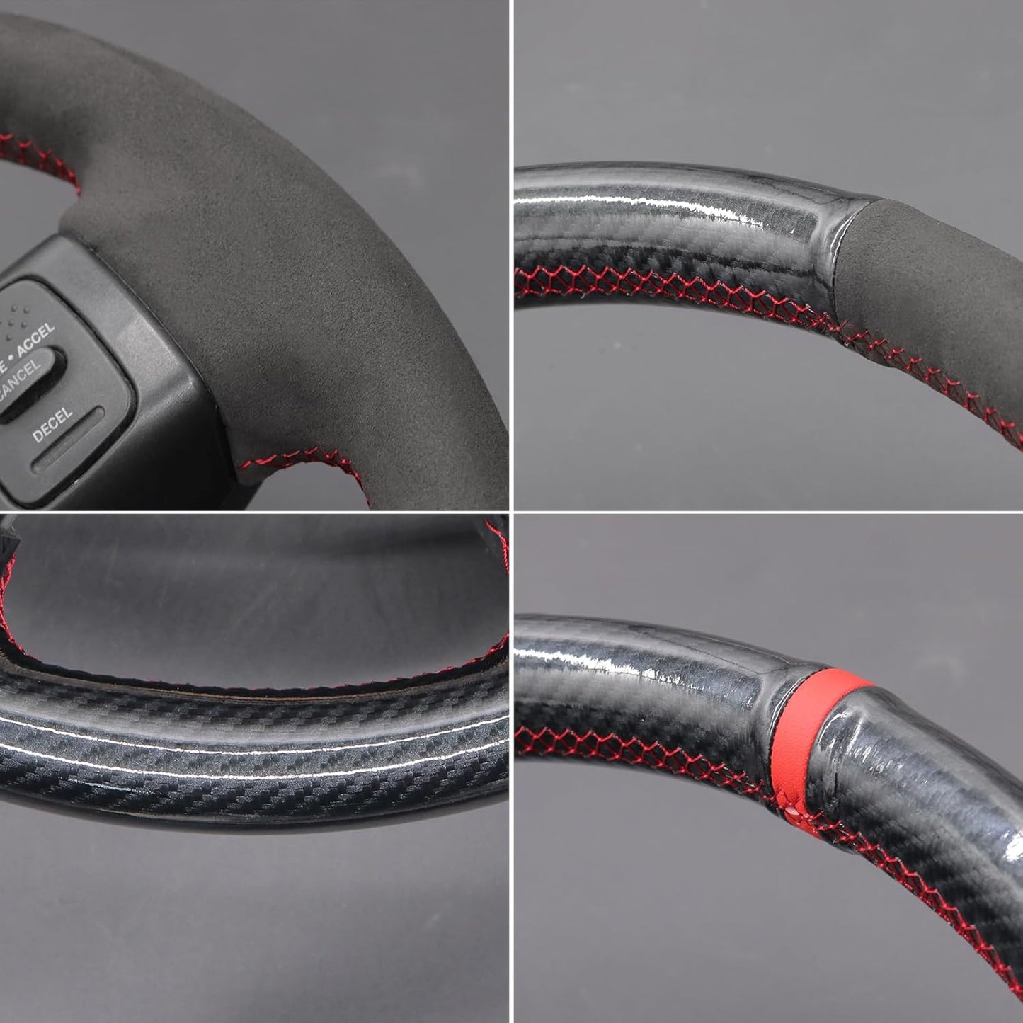 Loncky® Custom Hand Stitched Car OEM Leather Steering Wheel Cover for Dodge Ram 1500 2500 3500 2004 2005 2006 2007 2008 Interior Accessories