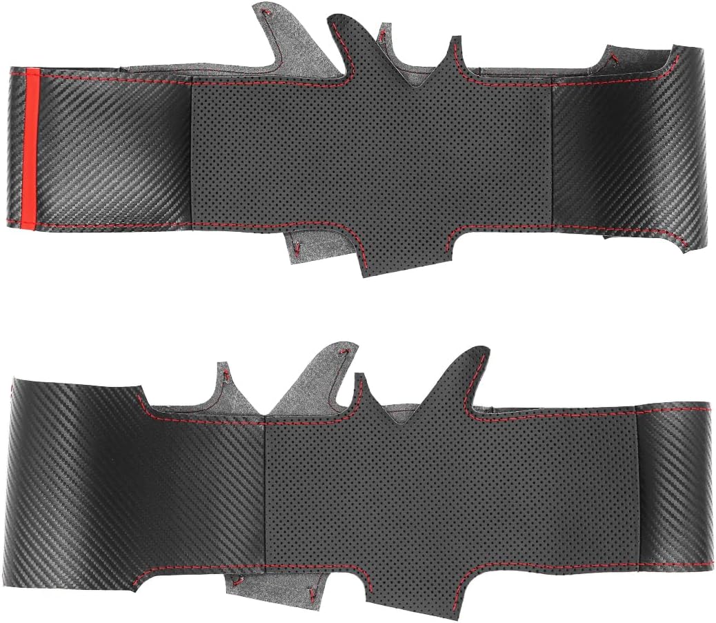 Loncky® Custom Hand Stitched Car OEM Leather Steering Wheel Cover for Toyota Yaris GR 2020 2021 2022 Interior Accessories