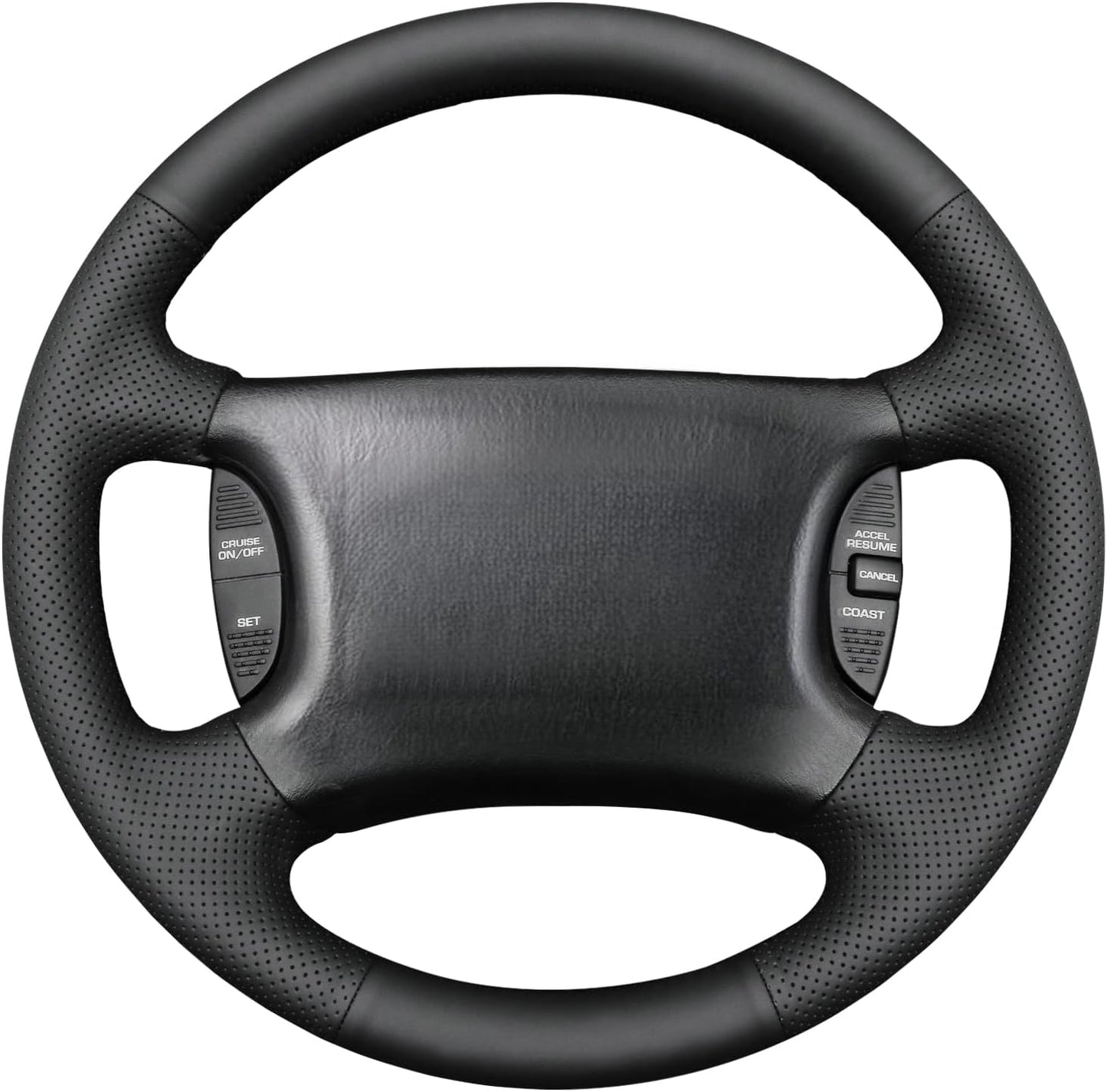 Loncky® Custom Hand Stitched Car OEM Leather Steering Wheel Cover for Dodge Ram Dakota 1500 2500 3500 1998-2003 Interior Accessories