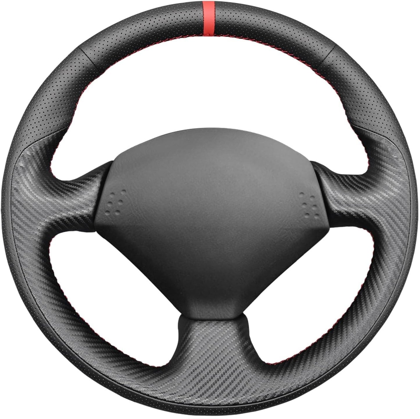 Loncky® Custom Hand Stitched OEM Leather Steering Wheel Cover for Honda S2000 2000-2009 / Civic (SI) 2002-2005 / Insight 2000-2006 for Acura RSX 2002-2006 Interior Accessories