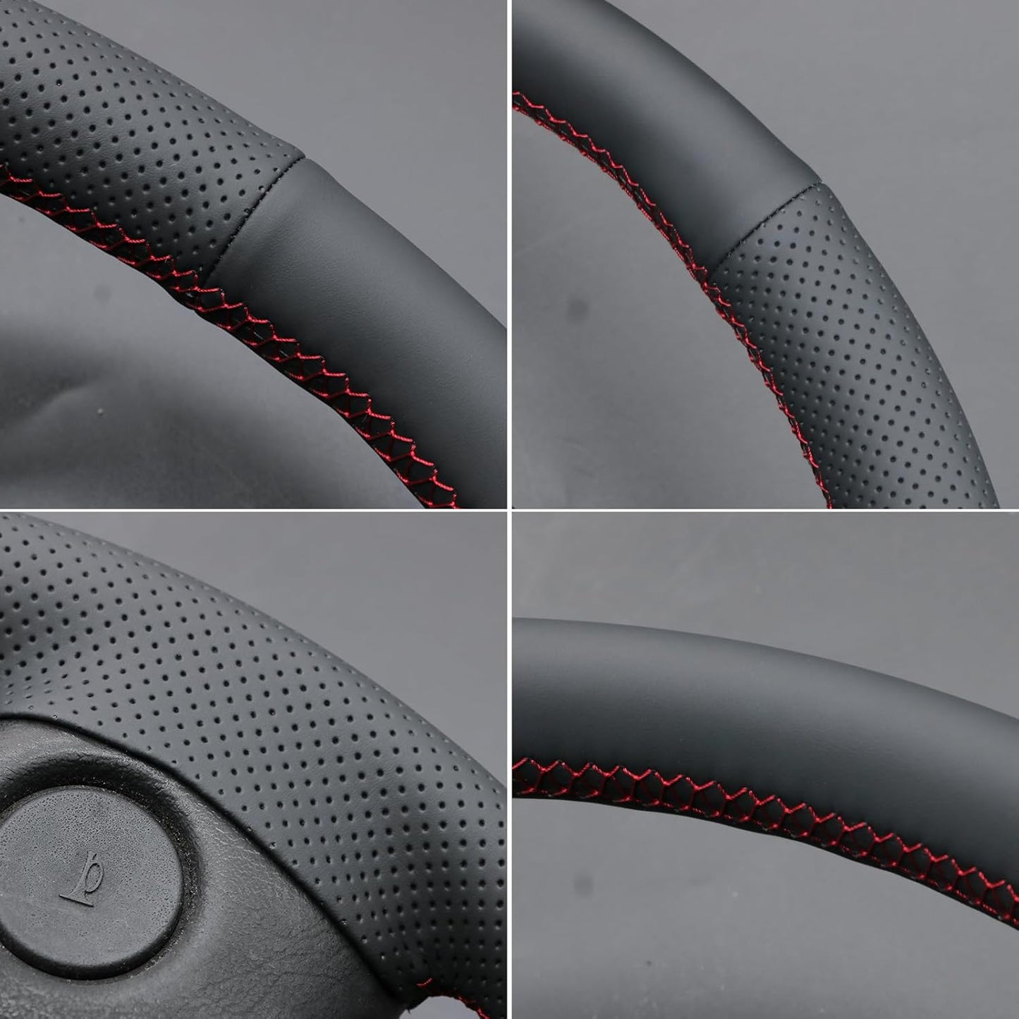 Loncky® Custom Hand Stitched Car OEM Leather Steering Wheel Cover for Dodge Ram 1994-1997 Interior Accessories