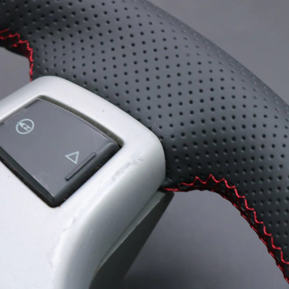 Loncky® Custom Hand Stitched Car OEM Leather Steering Wheel Cover for Dodge Grand Caravan 2008-2010 Interior Accessories