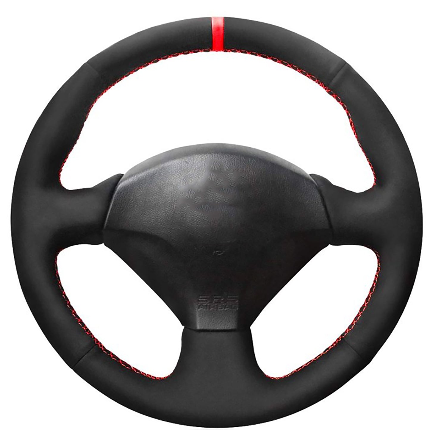 Loncky® Custom Hand Stitched OEM Leather Steering Wheel Cover for Honda S2000 2000-2009 / Civic (SI) 2002-2005 / Insight 2000-2006 for Acura RSX 2002-2006 Interior Accessories