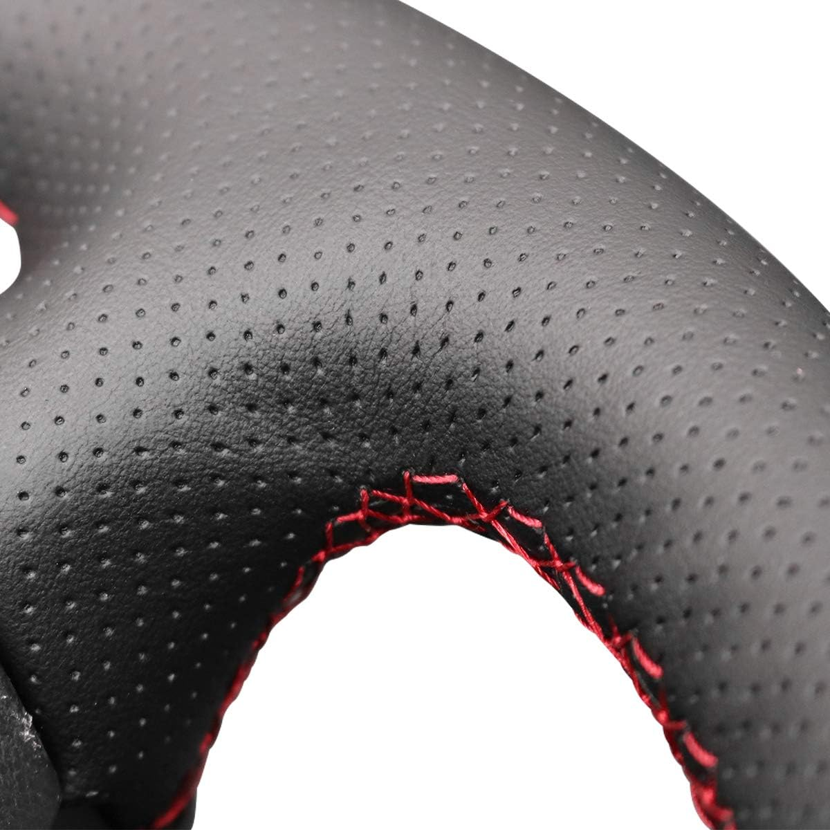 Loncky® Custom Hand Stitched OEM Leather Steering Wheel Cover for Honda S2000 2000-2009 / Civic (SI) 2002-2005 / Insight 2000-2006 for Acura RSX 2002-2006 Interior Accessories