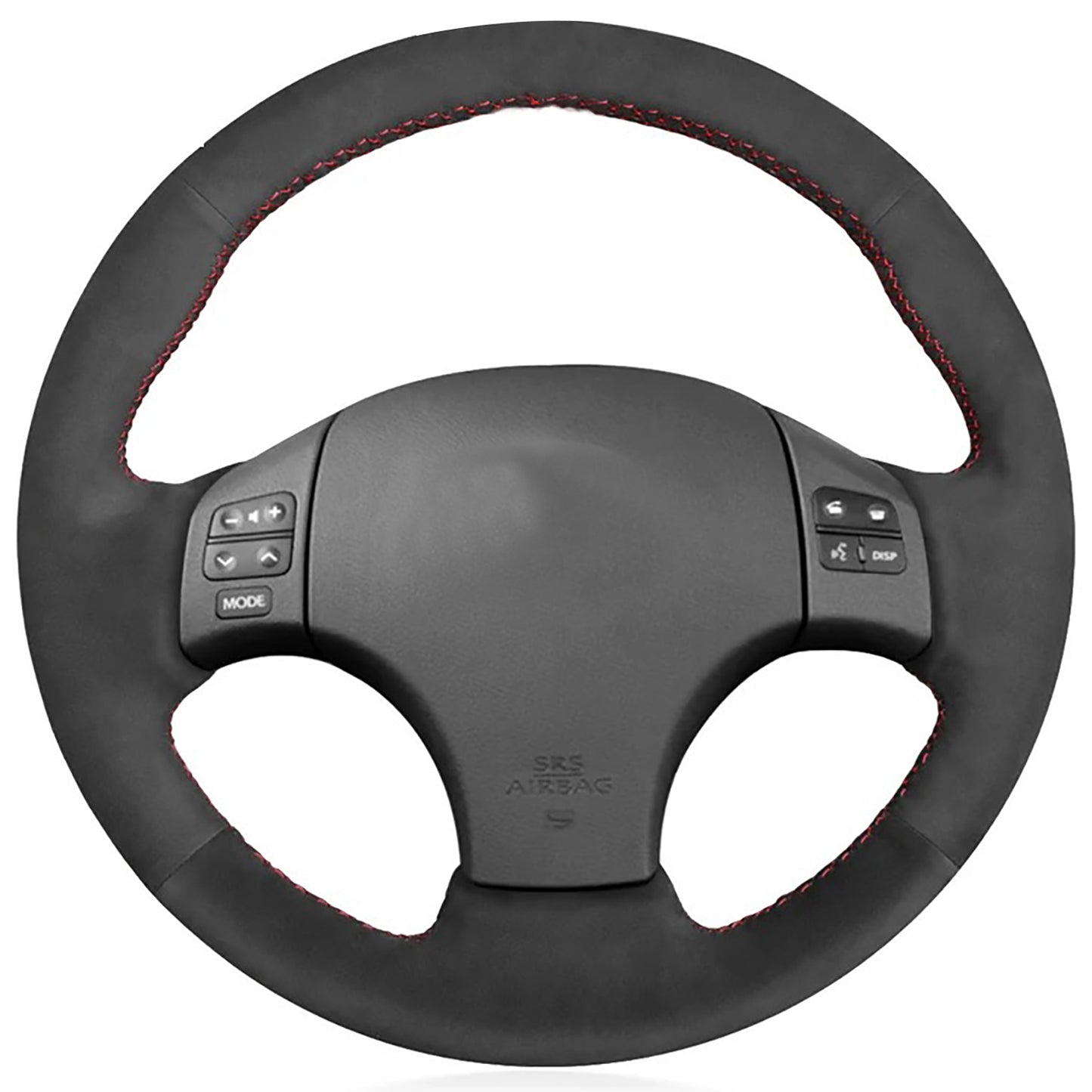 Loncky® Custom Hand Stitched OEM Leather Steering Wheel Cover for Lexus IS250 2006 2007 2008 2009 2010 2011 2012 2013/ Lexus IS350 2006 2007 2008 2009 2010 2011 2012 2013 Interior Accessories